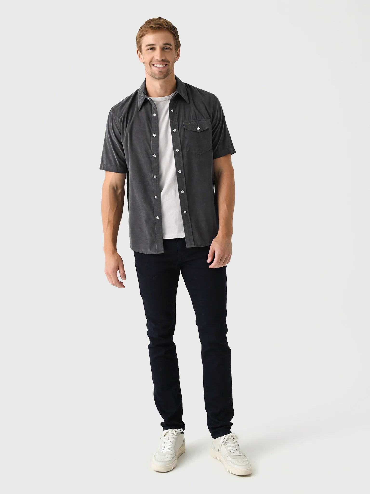 Criquet Men's Corduroy Pearl Snap Shirt - Image 6