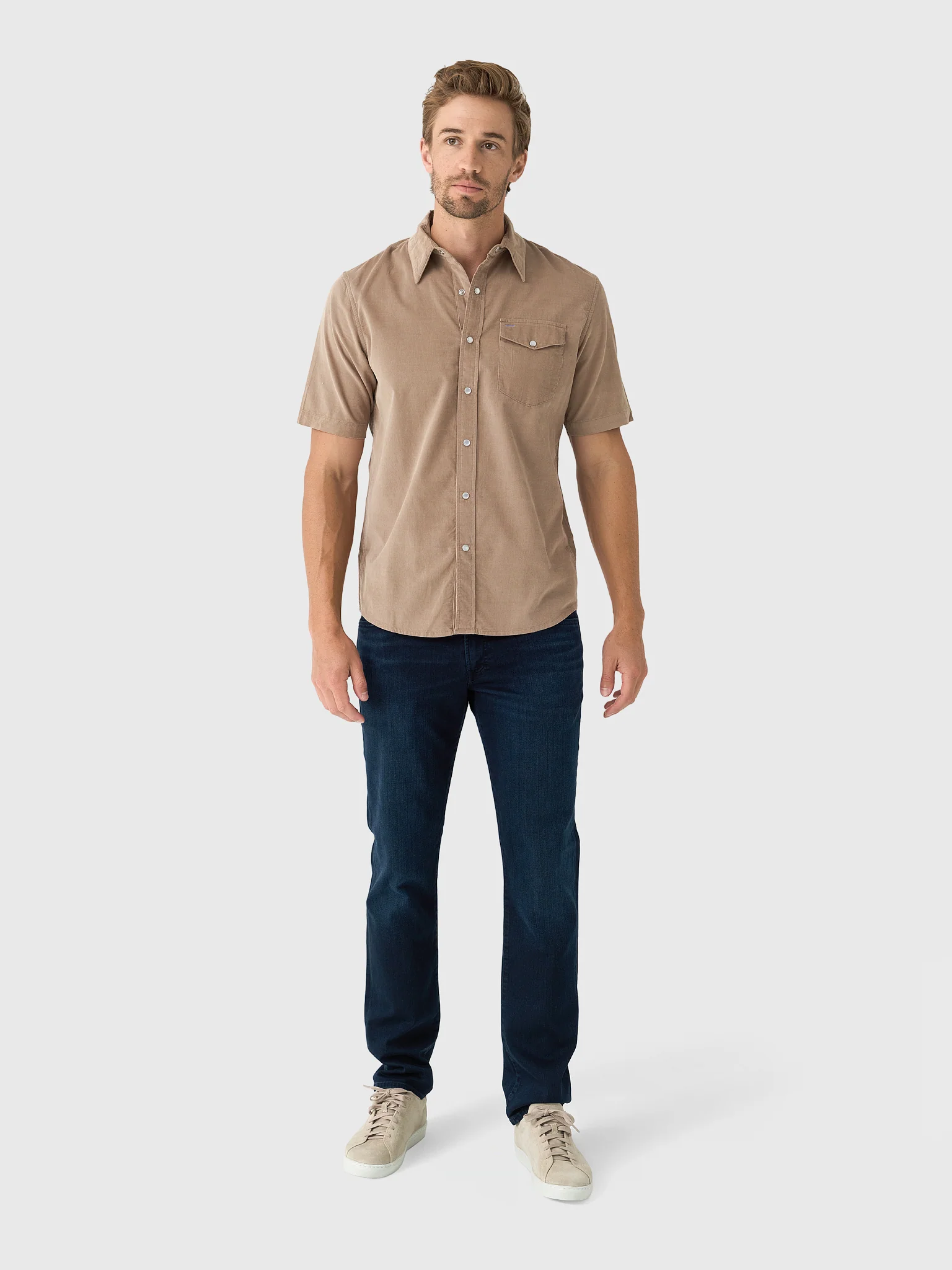 Criquet Men's Corduroy Pearl Snap Shirt - Image 2