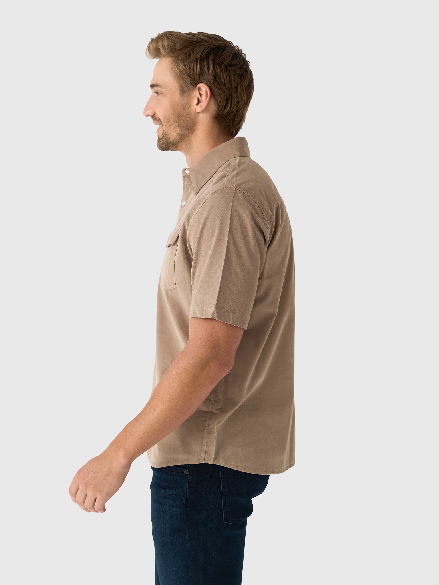 Criquet Men's Corduroy Pearl Snap Shirt - Image 3
