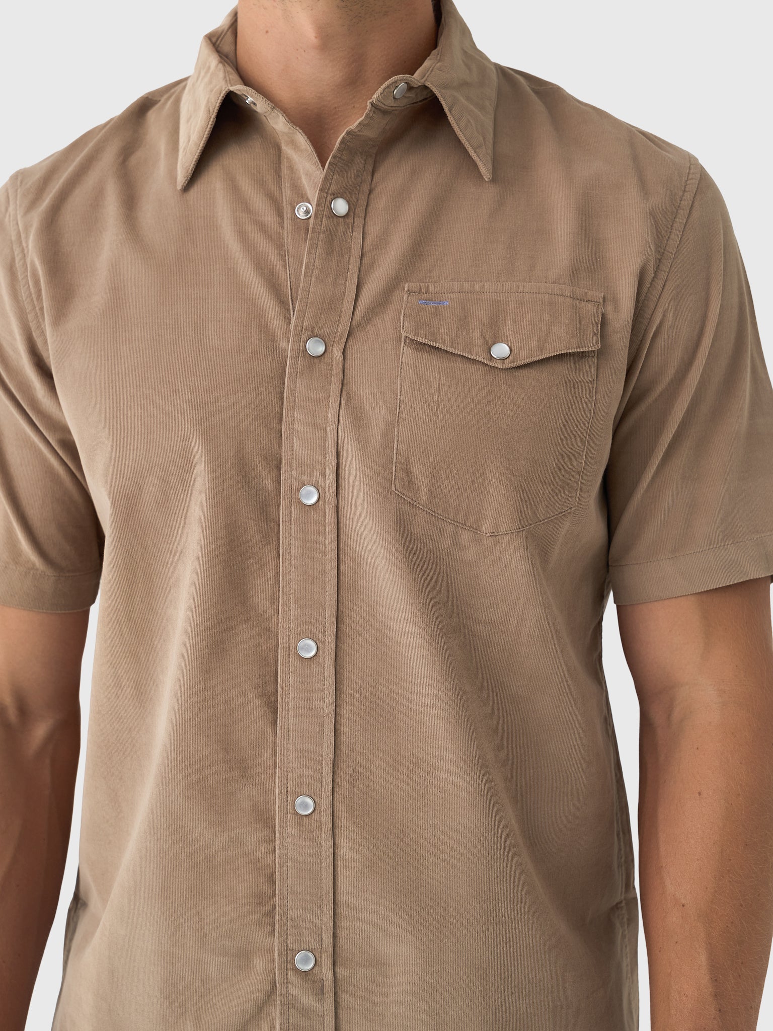 Criquet Men's Corduroy Pearl Snap Shirt - Image 5