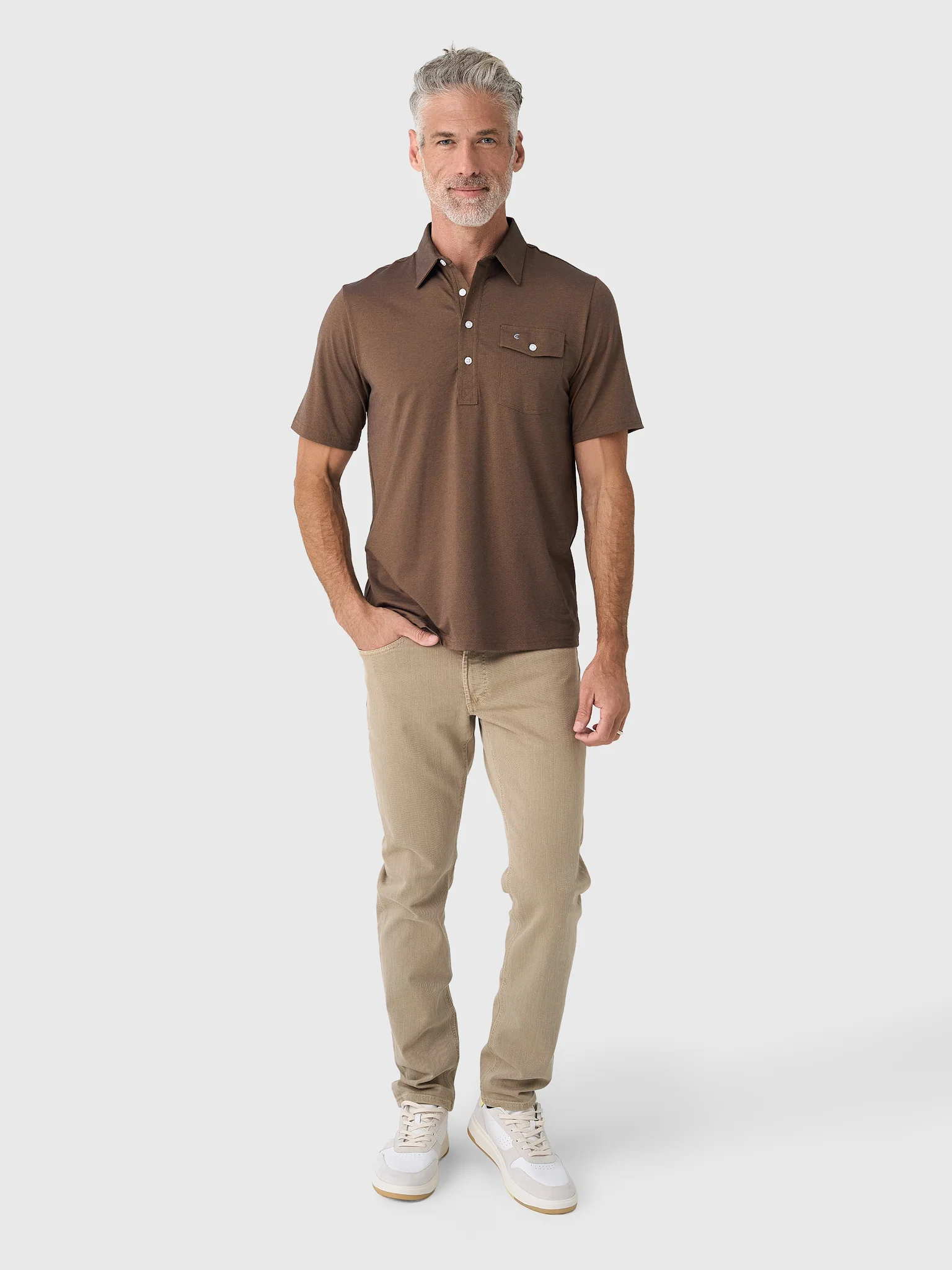 Criquet Men's Performance Players Polo - Image 2
