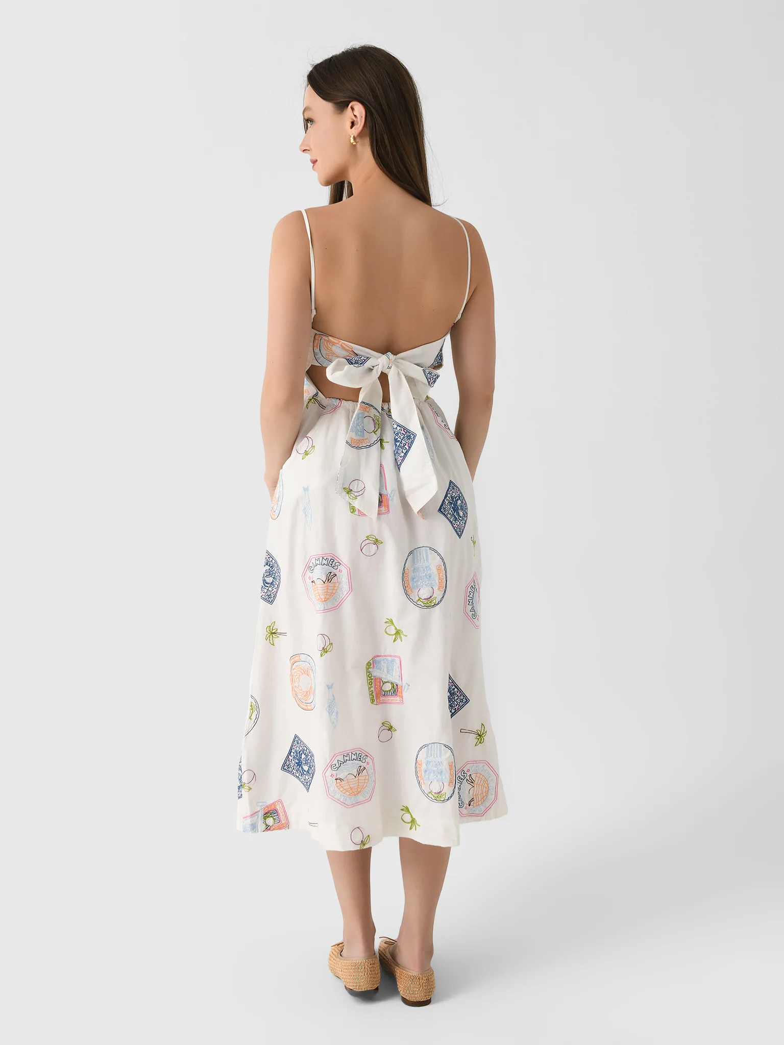 Damson Madder Women's Peaches Midi Apron Dress - Image 3