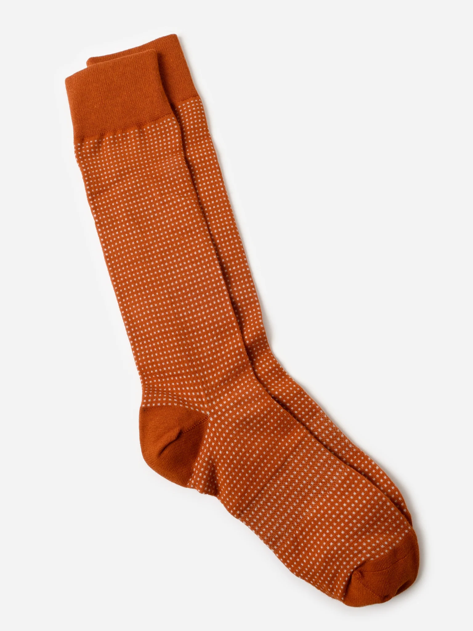 Dead Soxy Men's Tex Orange Birdseye Dress Socks