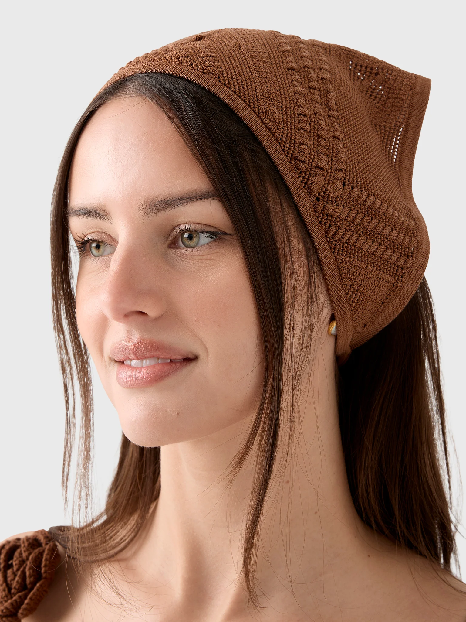 Devon Windsor Women's Crochet Bandana Headscarf - Image 2