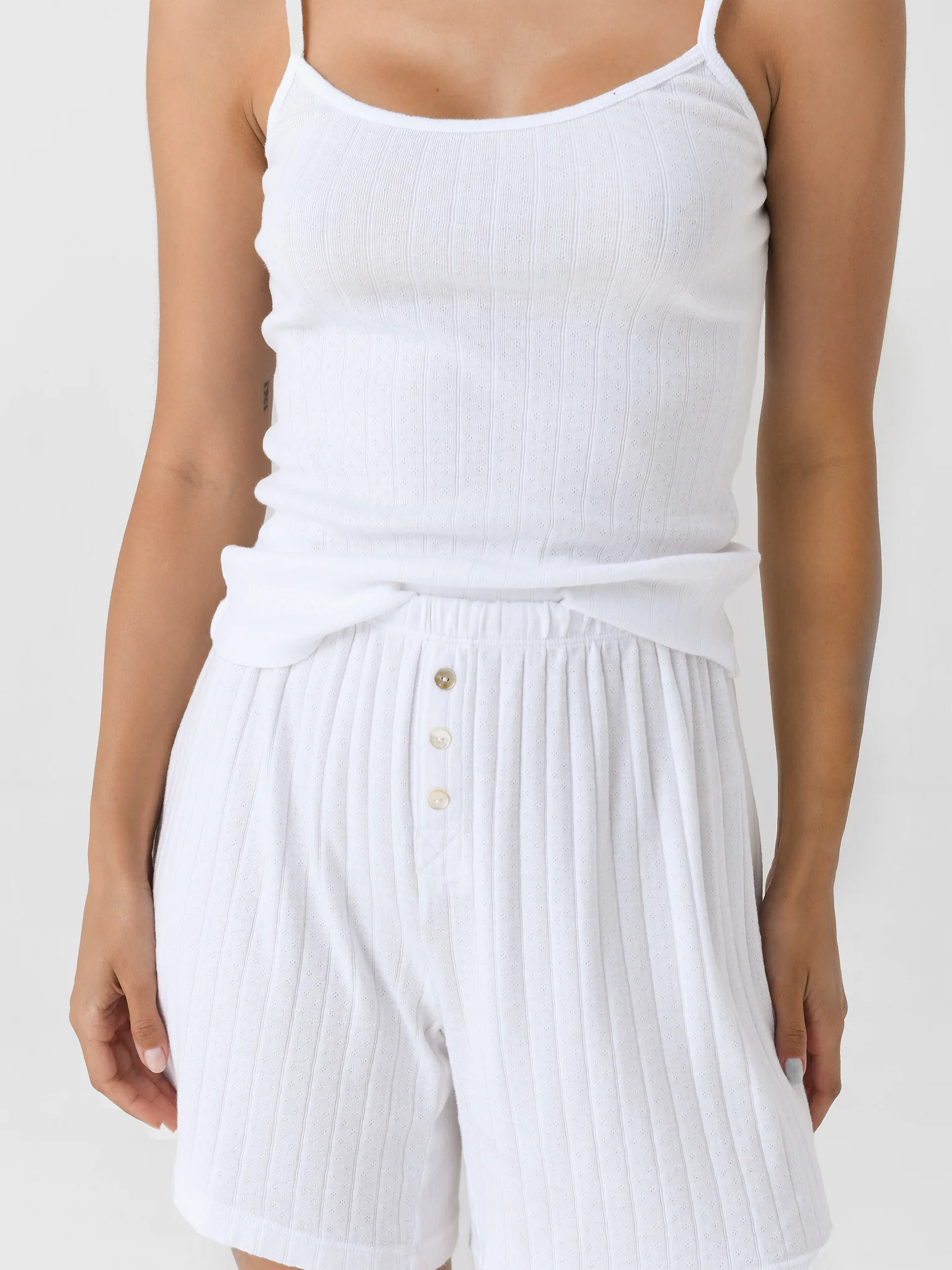 DONNI. Women's The Pointelle Boxer Short - Image 5