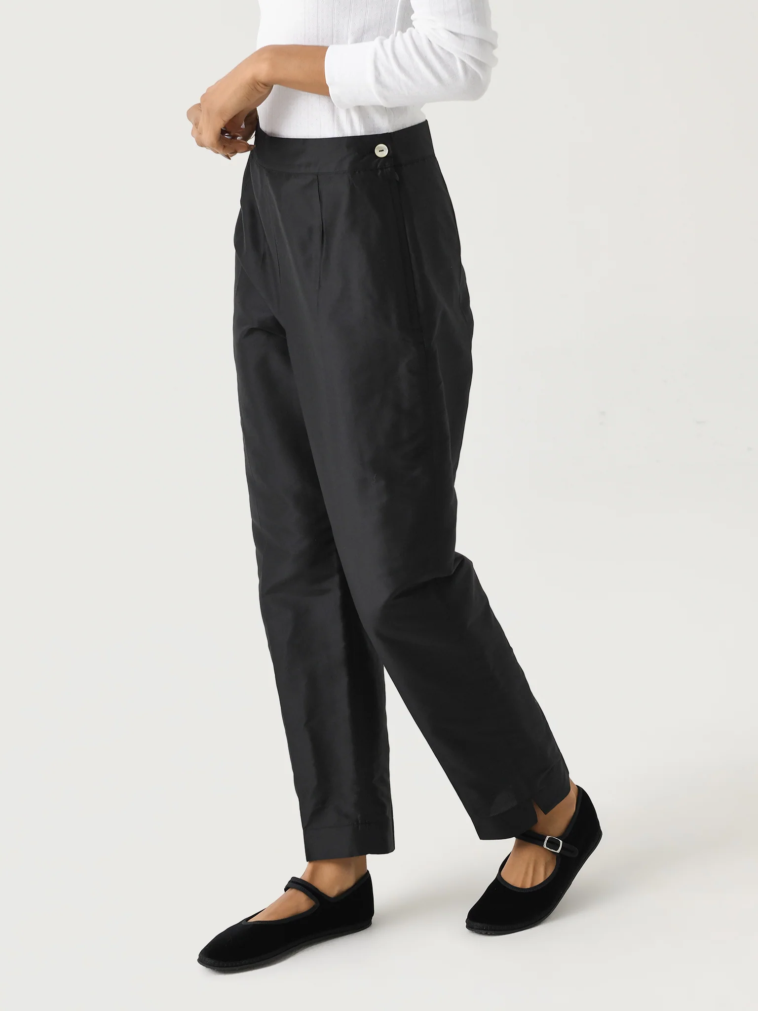 DONNI. Women's The Taffeta Cigarette Pant - Image 3