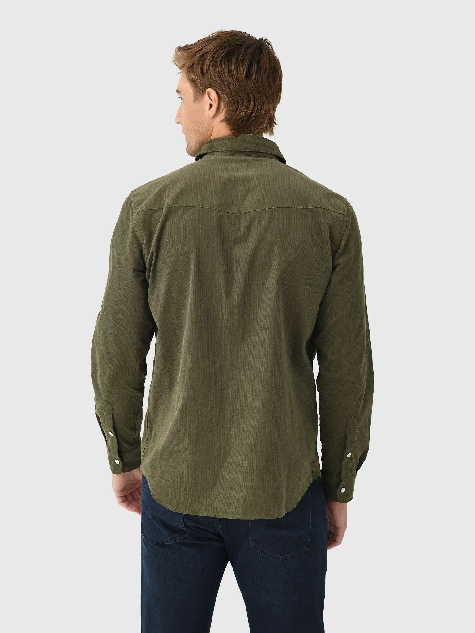 East Cape Men's Corduroy Long Sleeve Shirt - Image 4