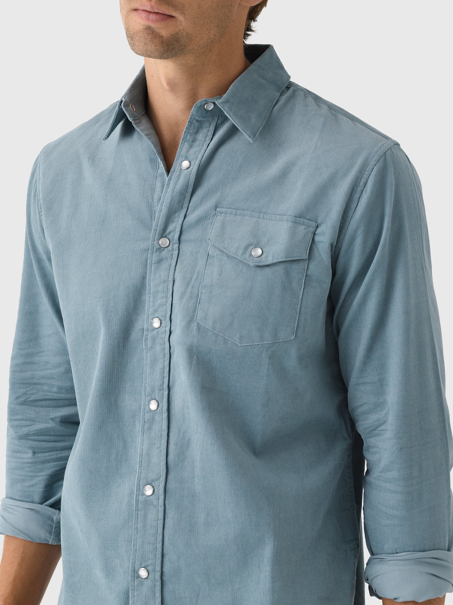 East Cape Men's Corduroy Long Sleeve Shirt - Image 5