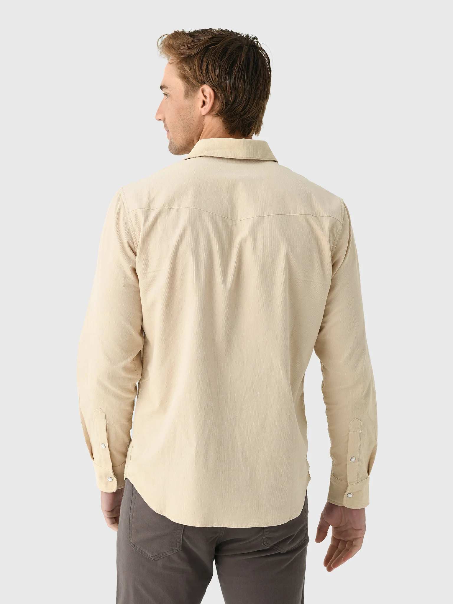 East Cape Men's Corduroy Long Sleeve Shirt - Image 4