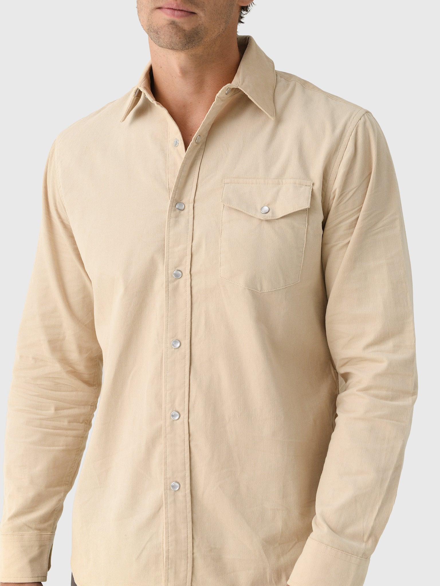 East Cape Men's Corduroy Long Sleeve Shirt - Image 5