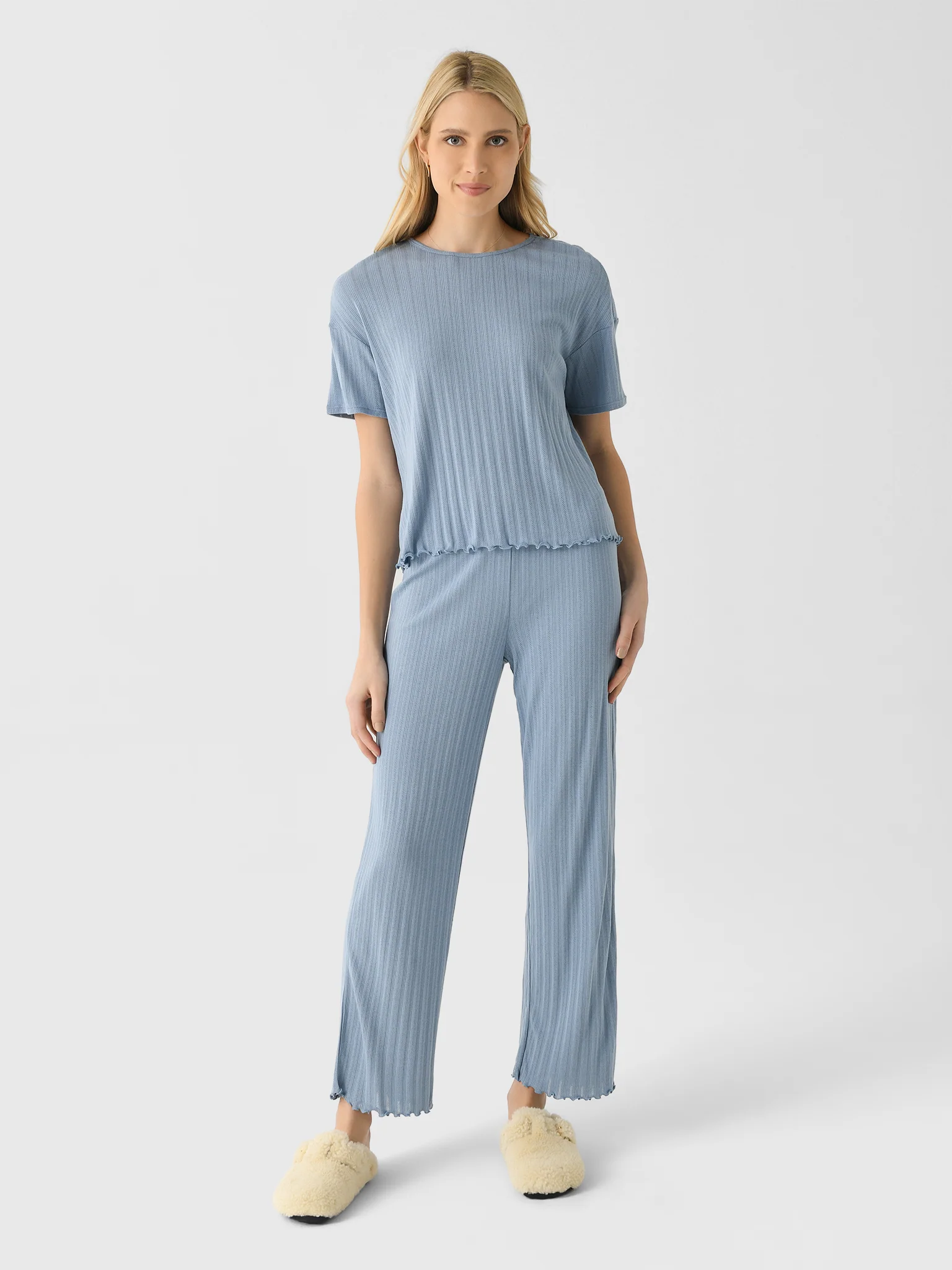 Eberjey Women's Pointelle Short Sleeve Tee - Image 2