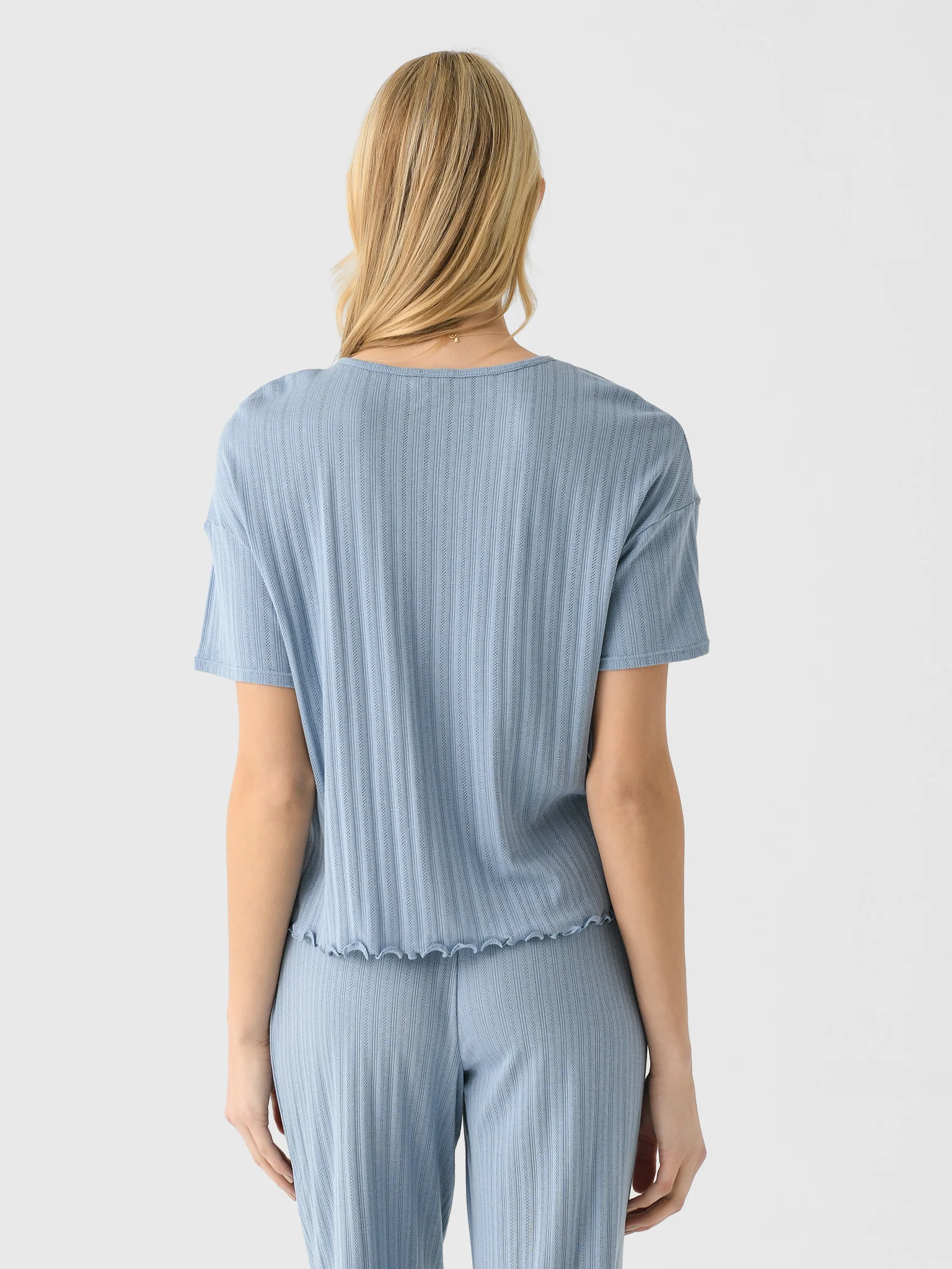 Eberjey Women's Pointelle Short Sleeve Tee - Image 4