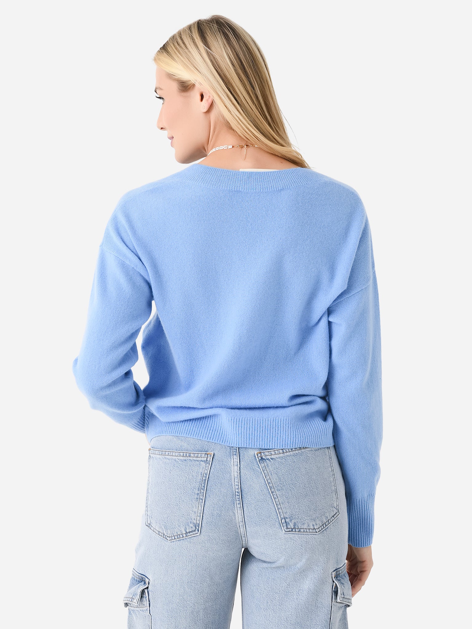 Eche Women's Cashmere V-Neck Sweater - Image 13