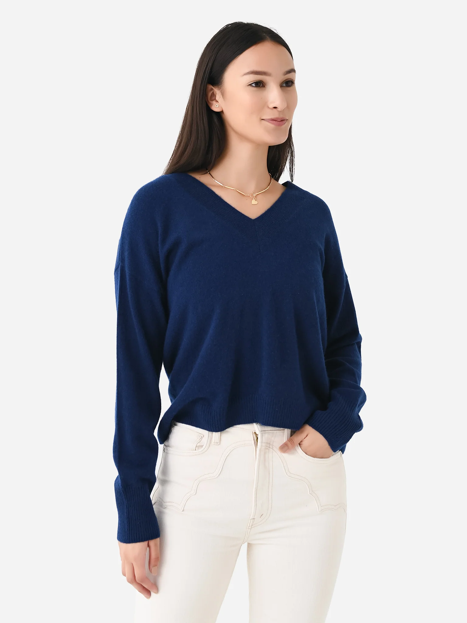 Eche Women's Cashmere V-Neck Sweater - Image 14