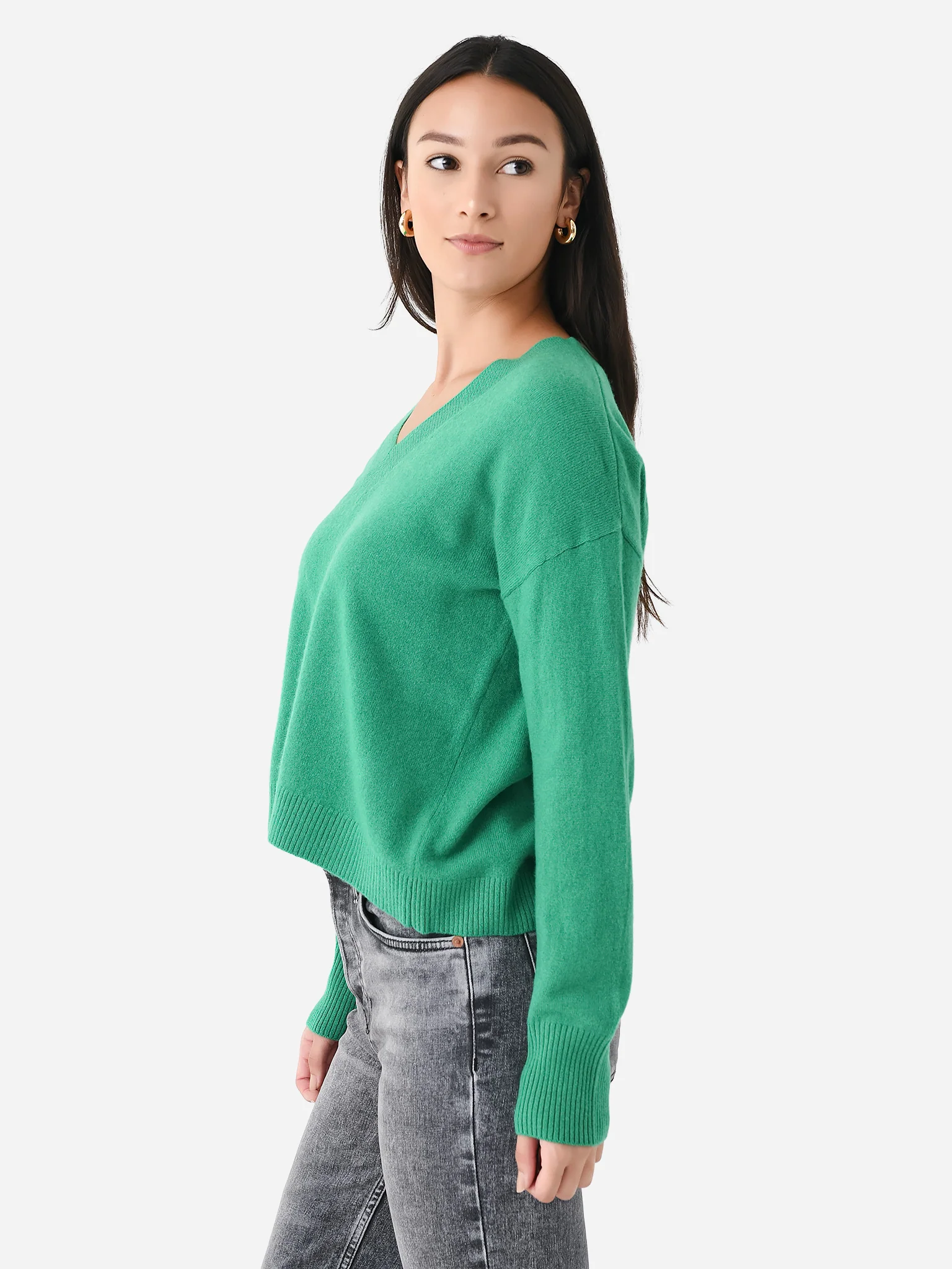 Eche Women's Cashmere V-Neck Sweater - Image 3