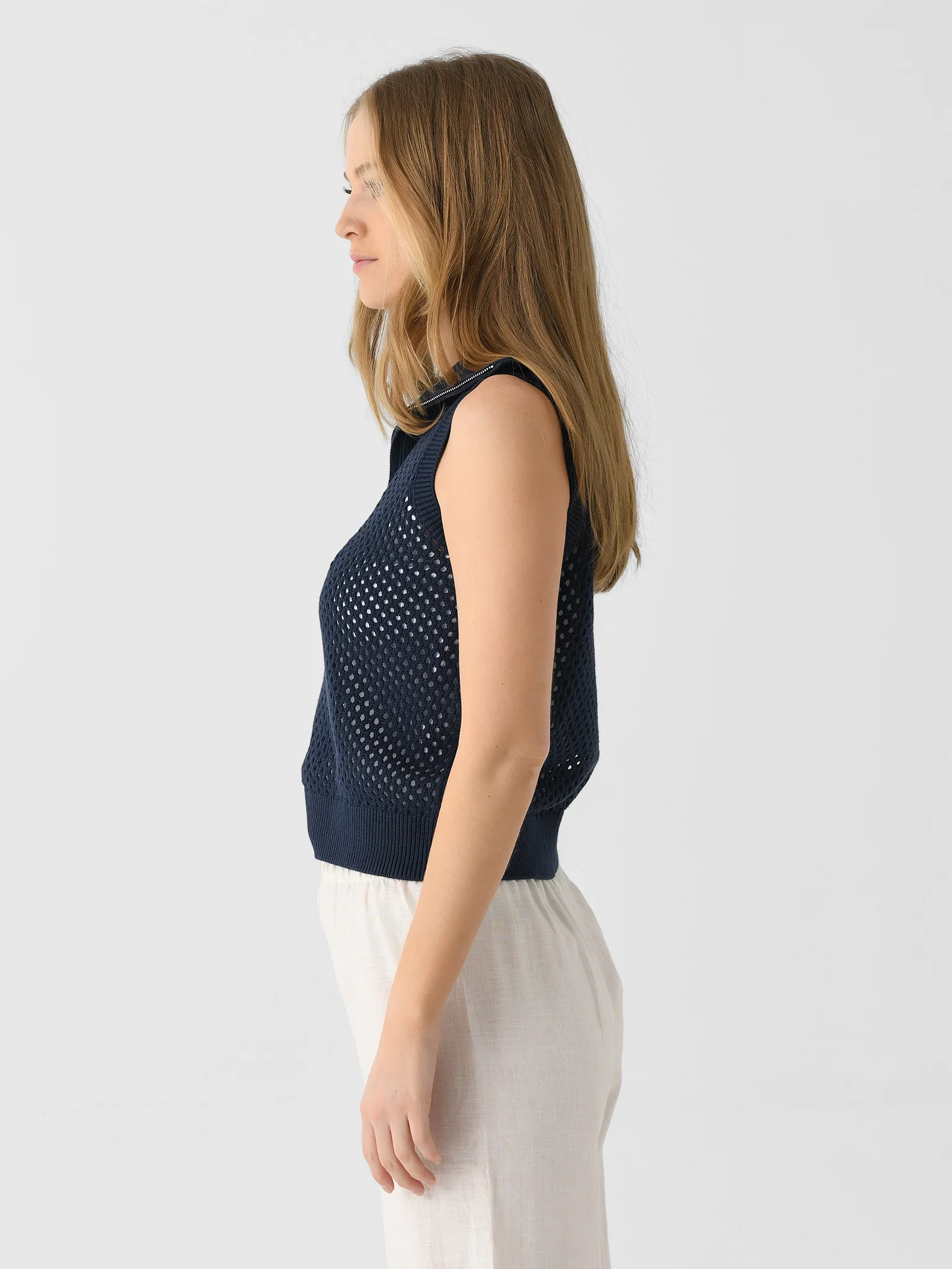 Eche Women's Open Stitch Half-Zip - Image 3