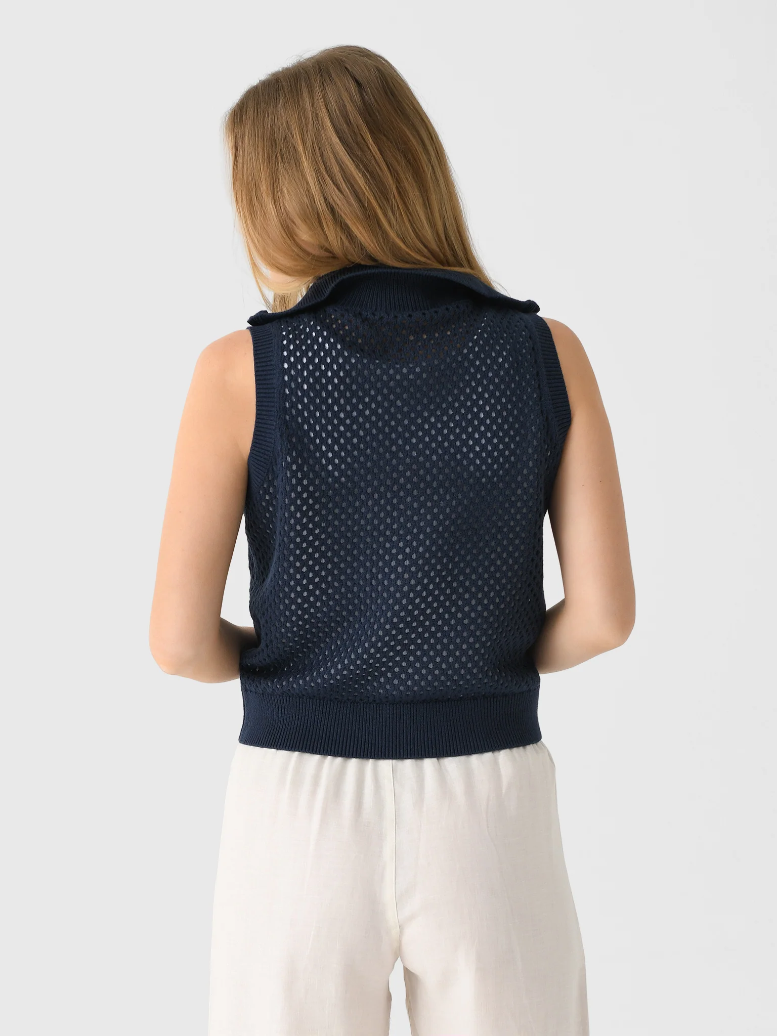 Eche Women's Open Stitch Half-Zip - Image 4