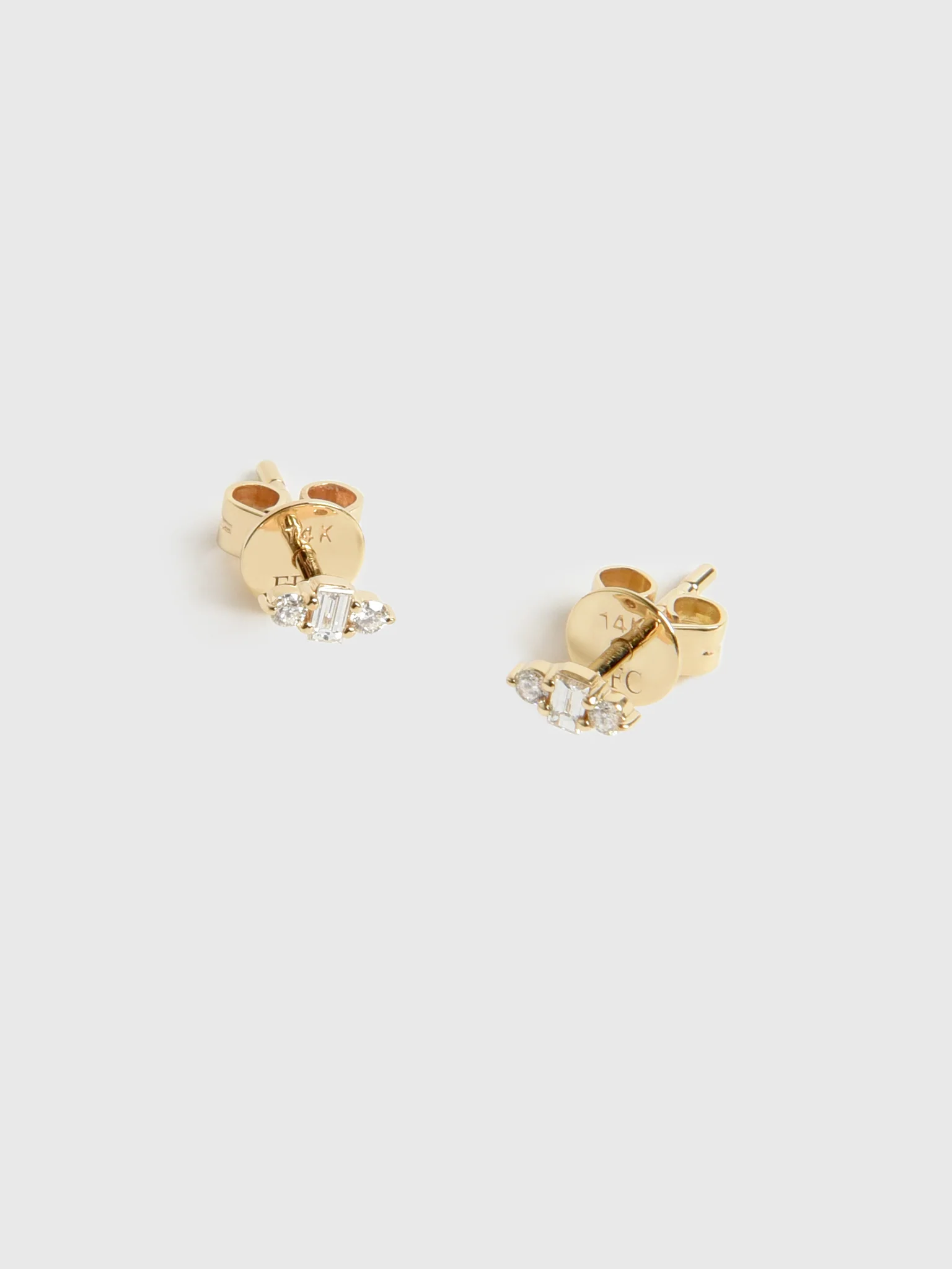 EF Collection Diamond Mia Stud Earrings