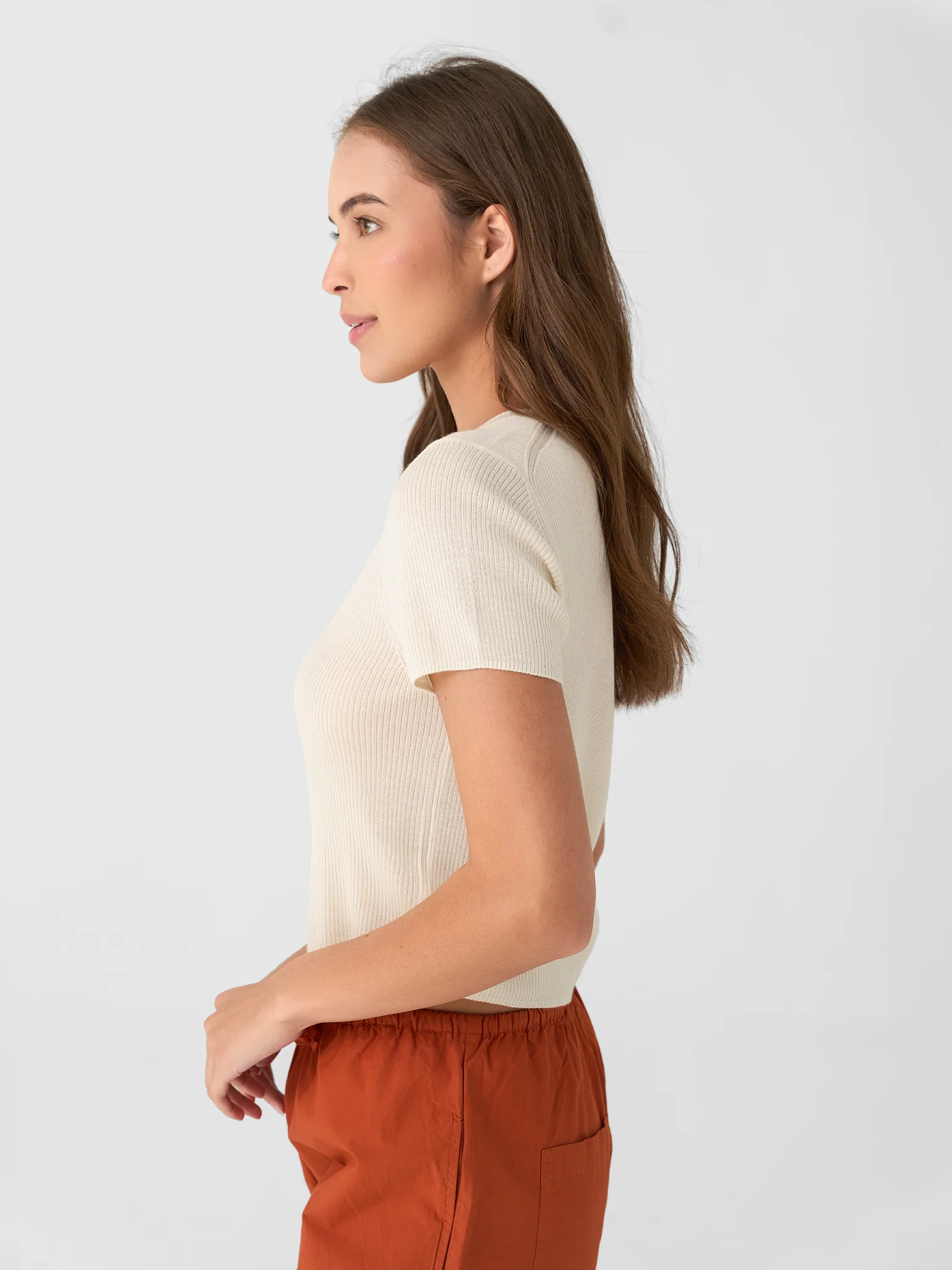 Eterne Women's Rib Stitch Baby Tee - Image 3