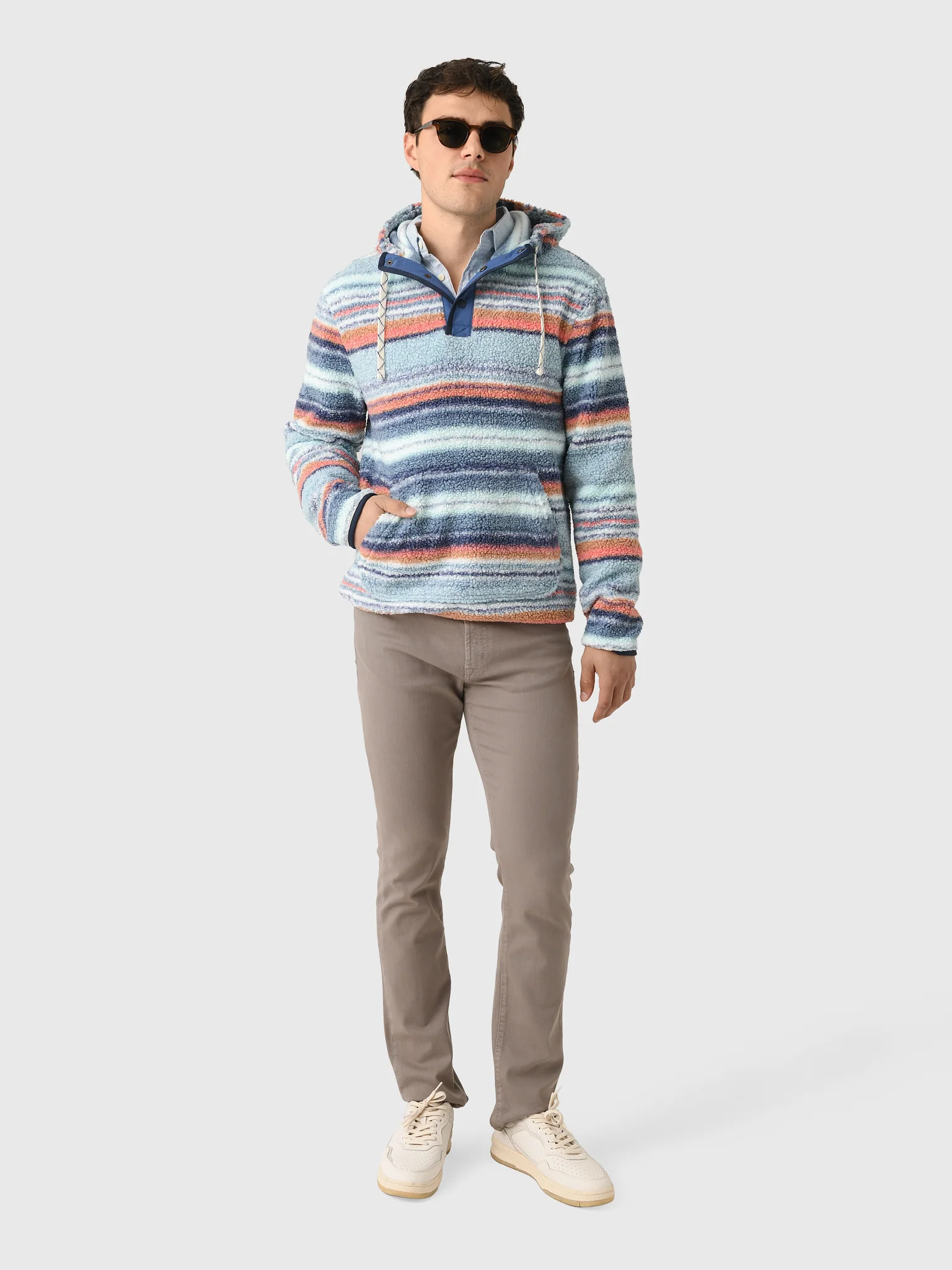 Faherty Brand Men's High Pile Fleece Hoodie - Image 2