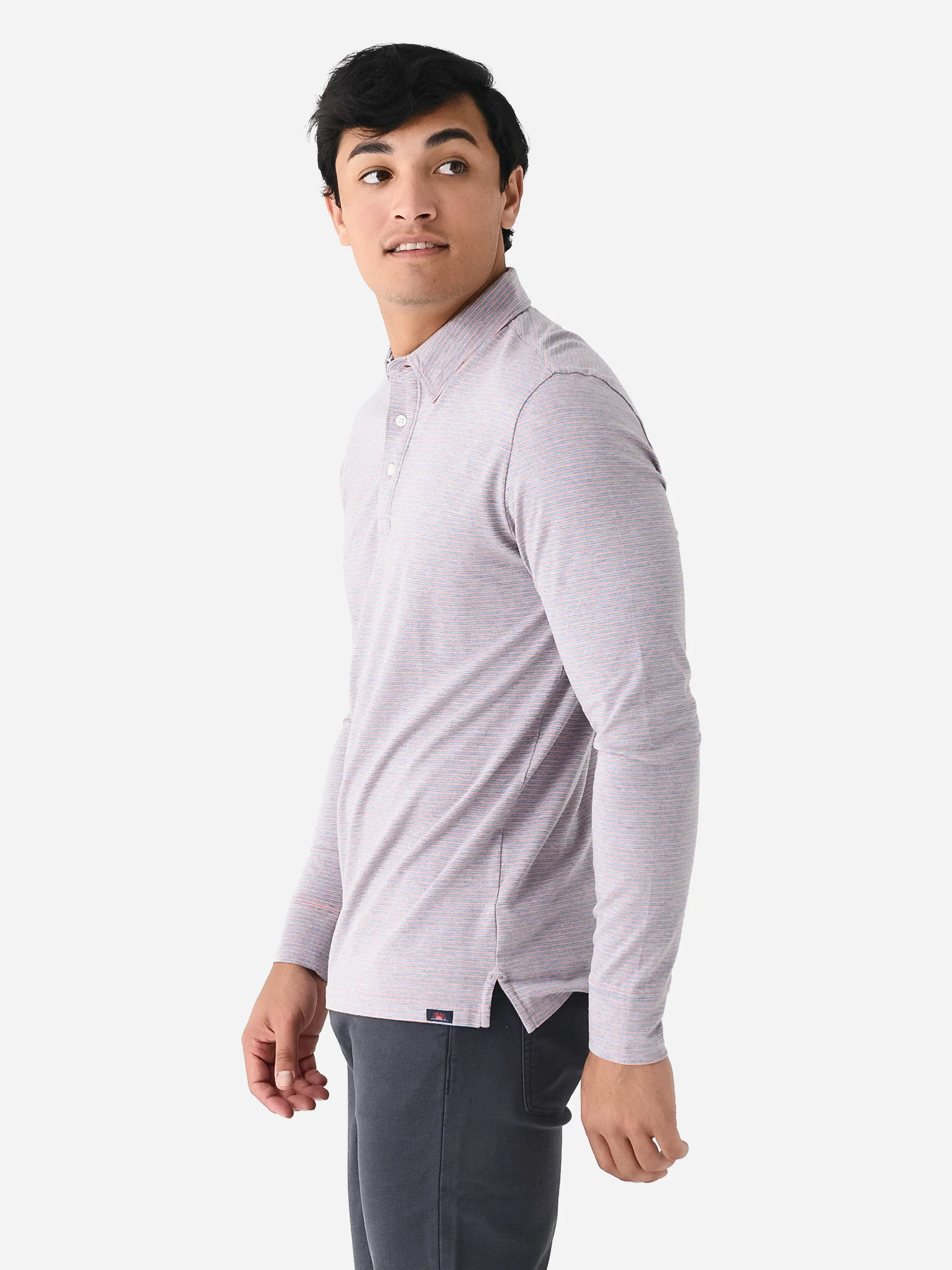 Faherty Brand Men's Movement Long Sleeve Polo - Image 3