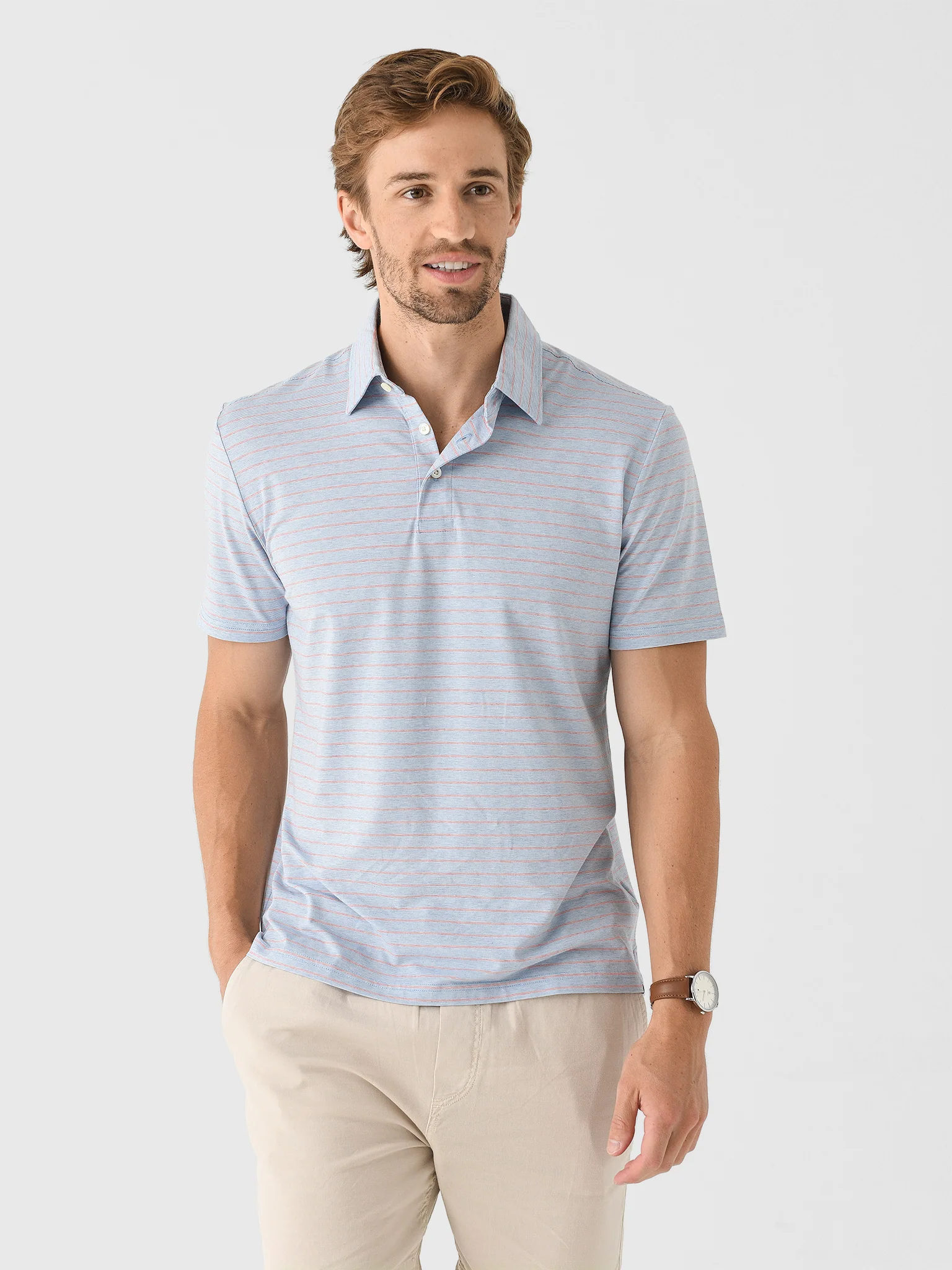 Faherty Brand Men's Short Sleeve Movement Polo - Image 17