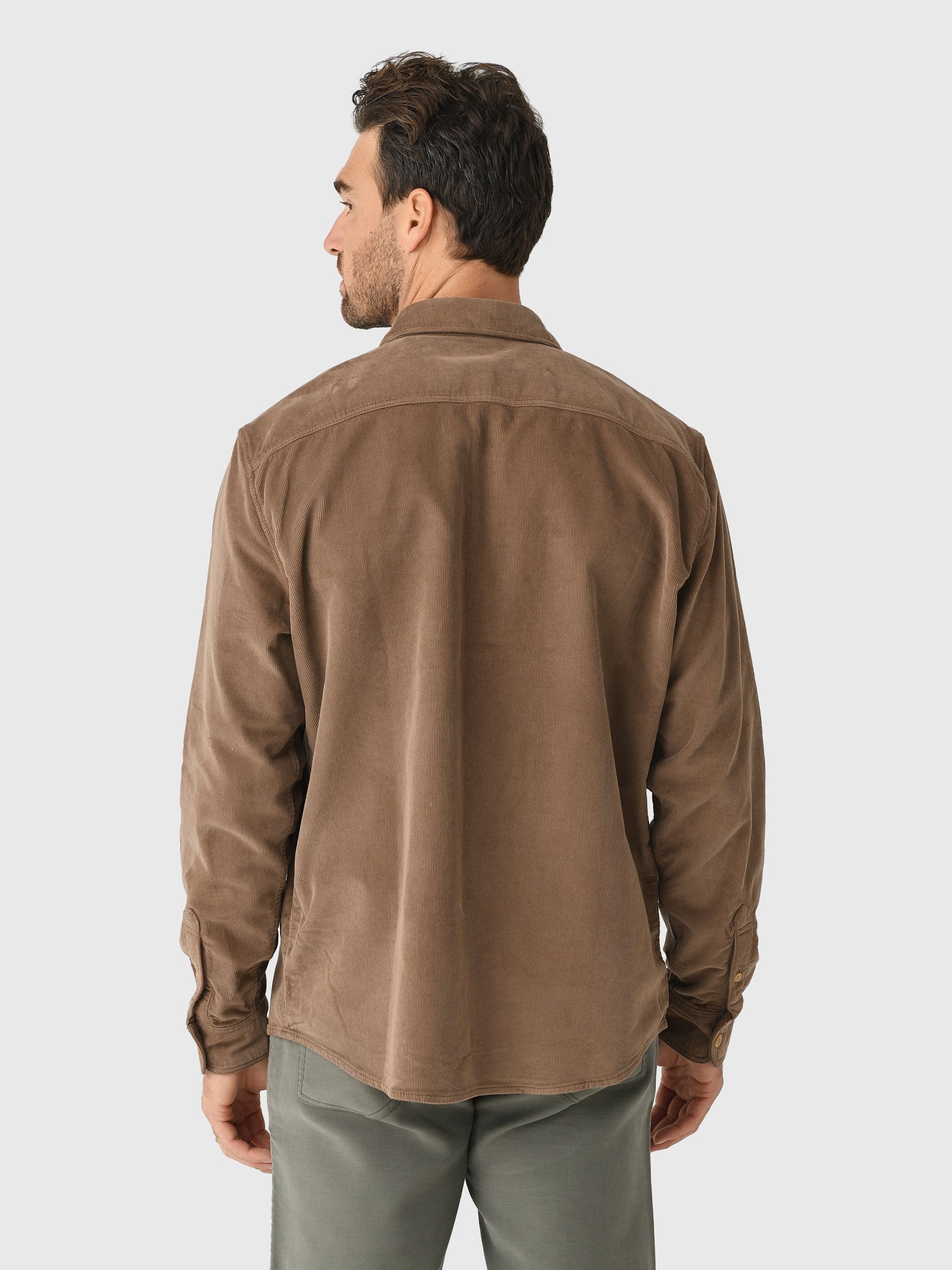 Faherty Brand Men's Stretch Terry Corduroy Workshirt - Image 8