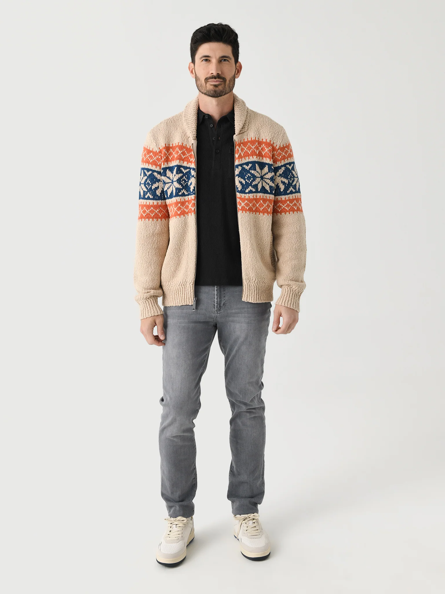 Faherty Brand Men's Surf To Snow Zip Cardigan - Image 2
