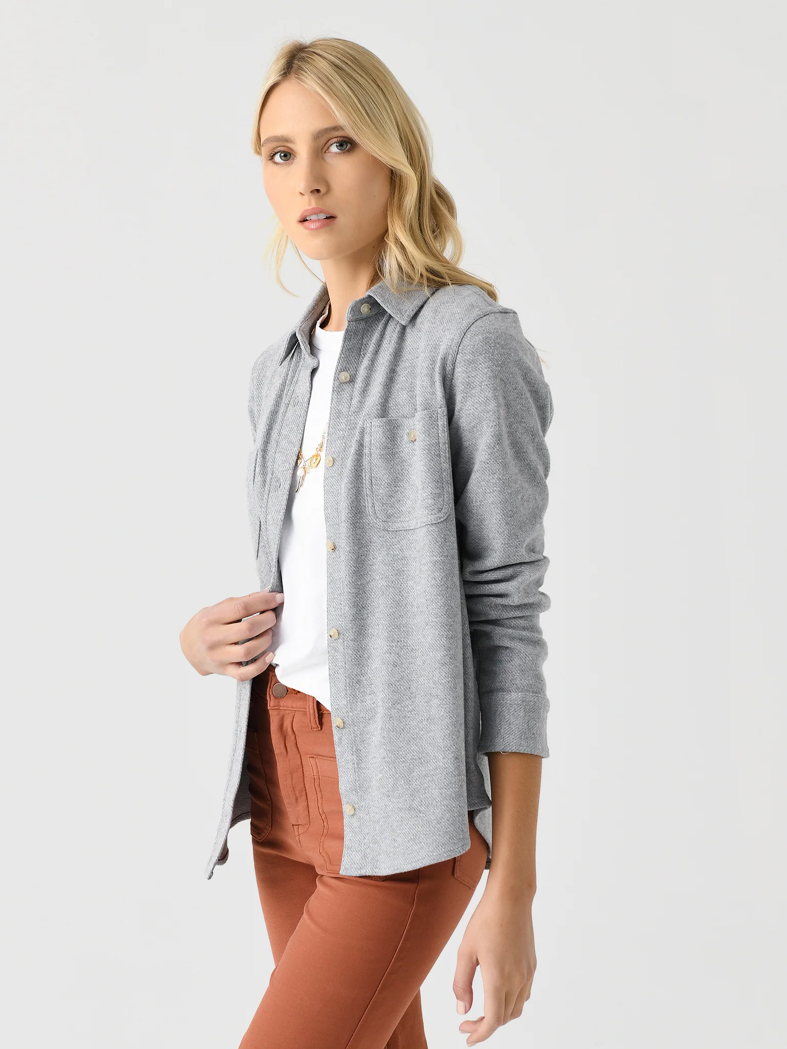 Faherty Brand Women's Legend Sweater Shirt - Image 3