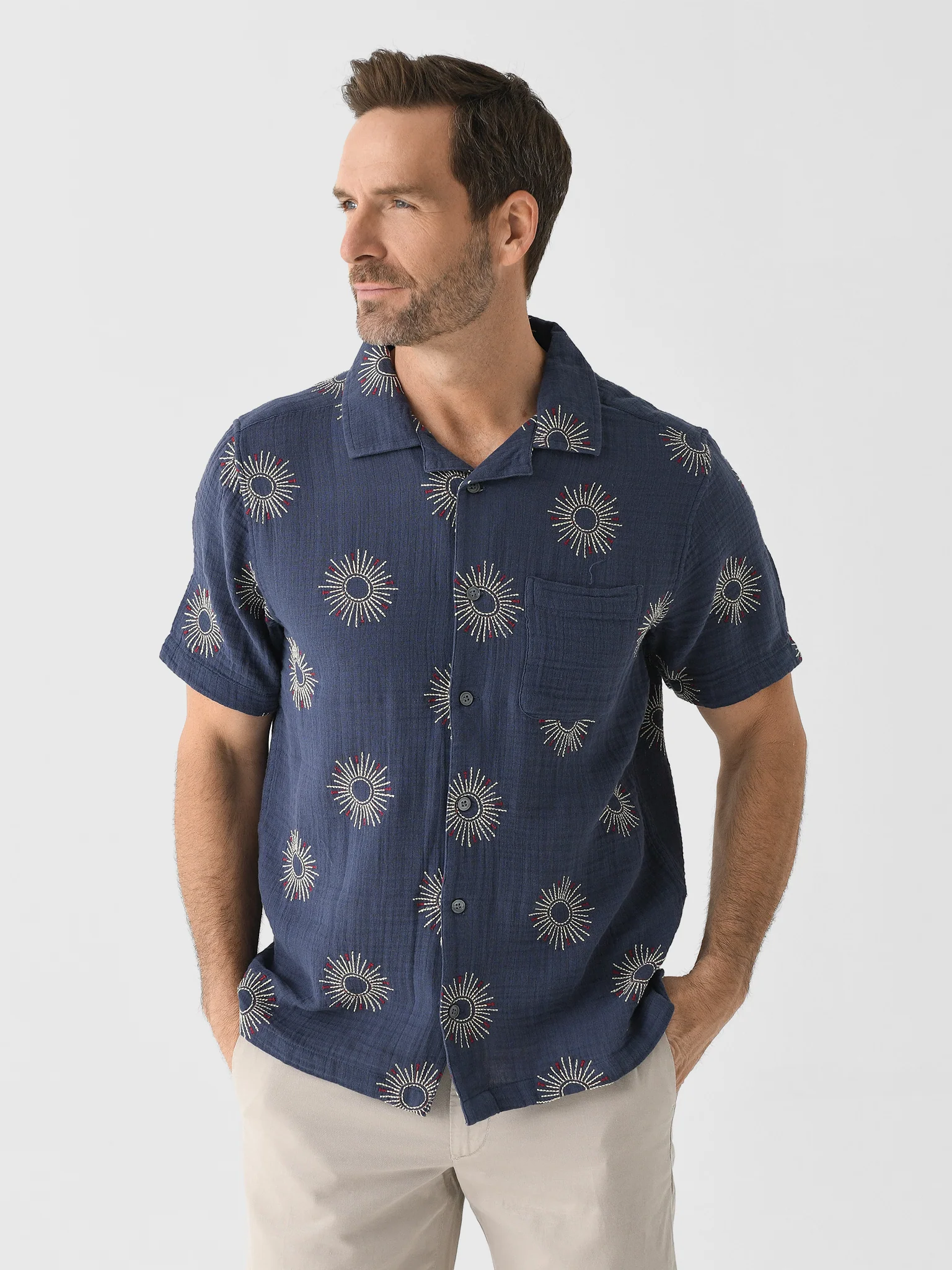 Far Afield Men's Stachio Short Sleeve Shirt