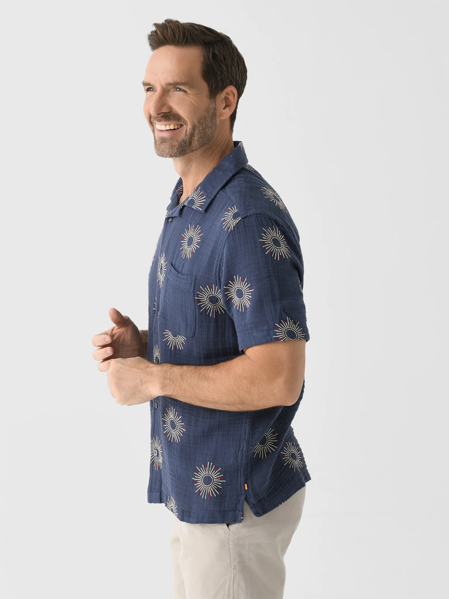 Far Afield Men's Stachio Short Sleeve Shirt - Image 4