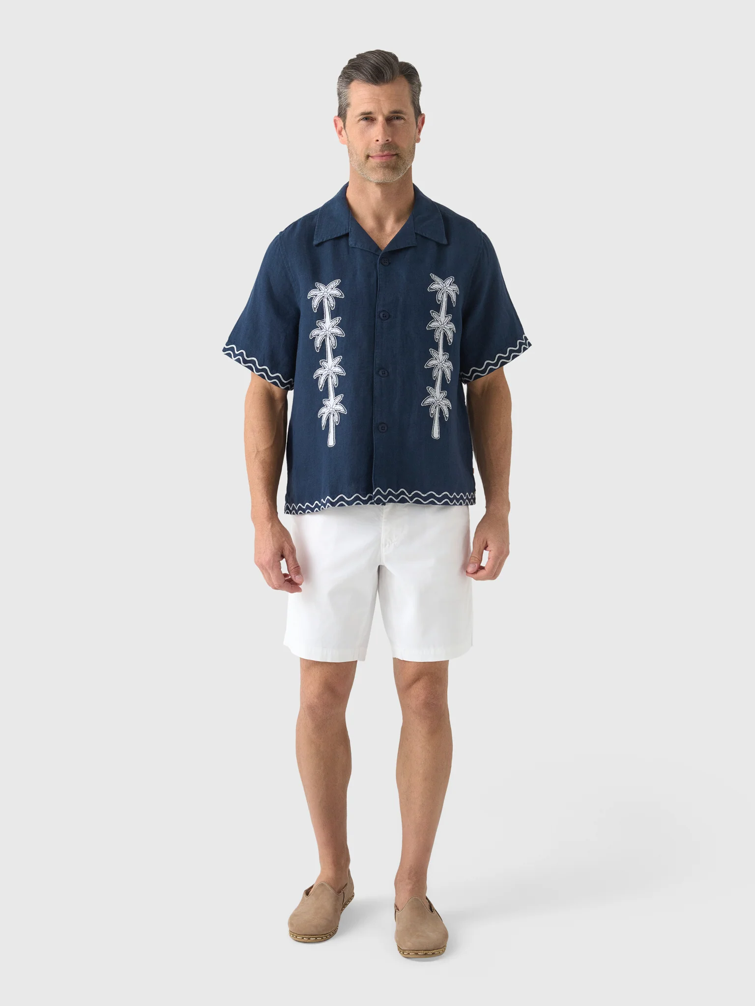 Far Afield Men's Veloso Palm Appliqué Shirt - Image 2