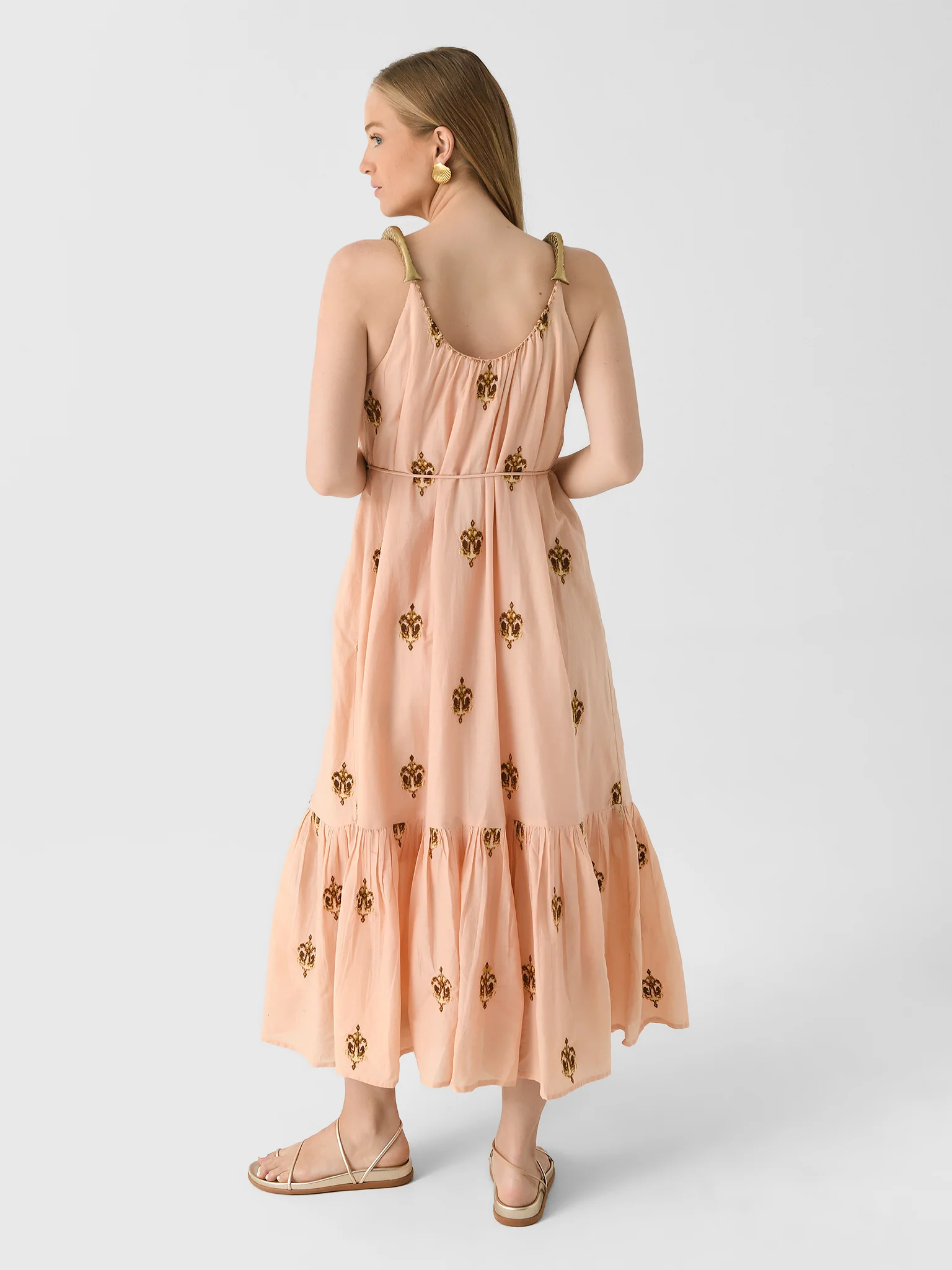Farm Rio Women's Anchor Tapestry Fish Strap Maxi Dress - Image 3