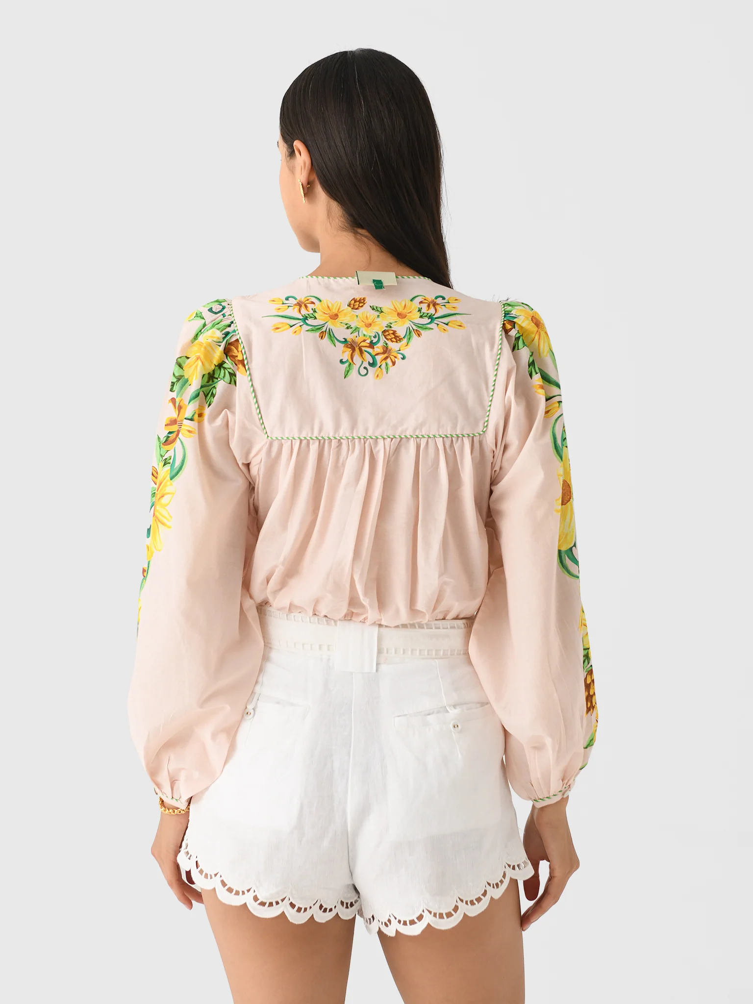 Farm Rio Women's Botanical Beauty Long Sleeve Blouse - Image 4