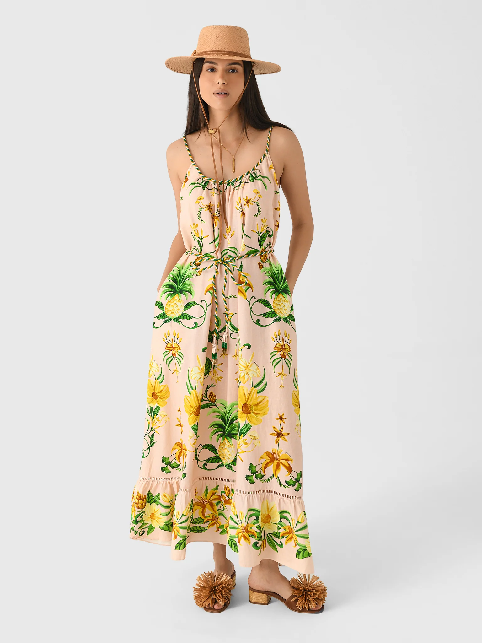Farm Rio Women's Botanical Beauty Maxi Dress