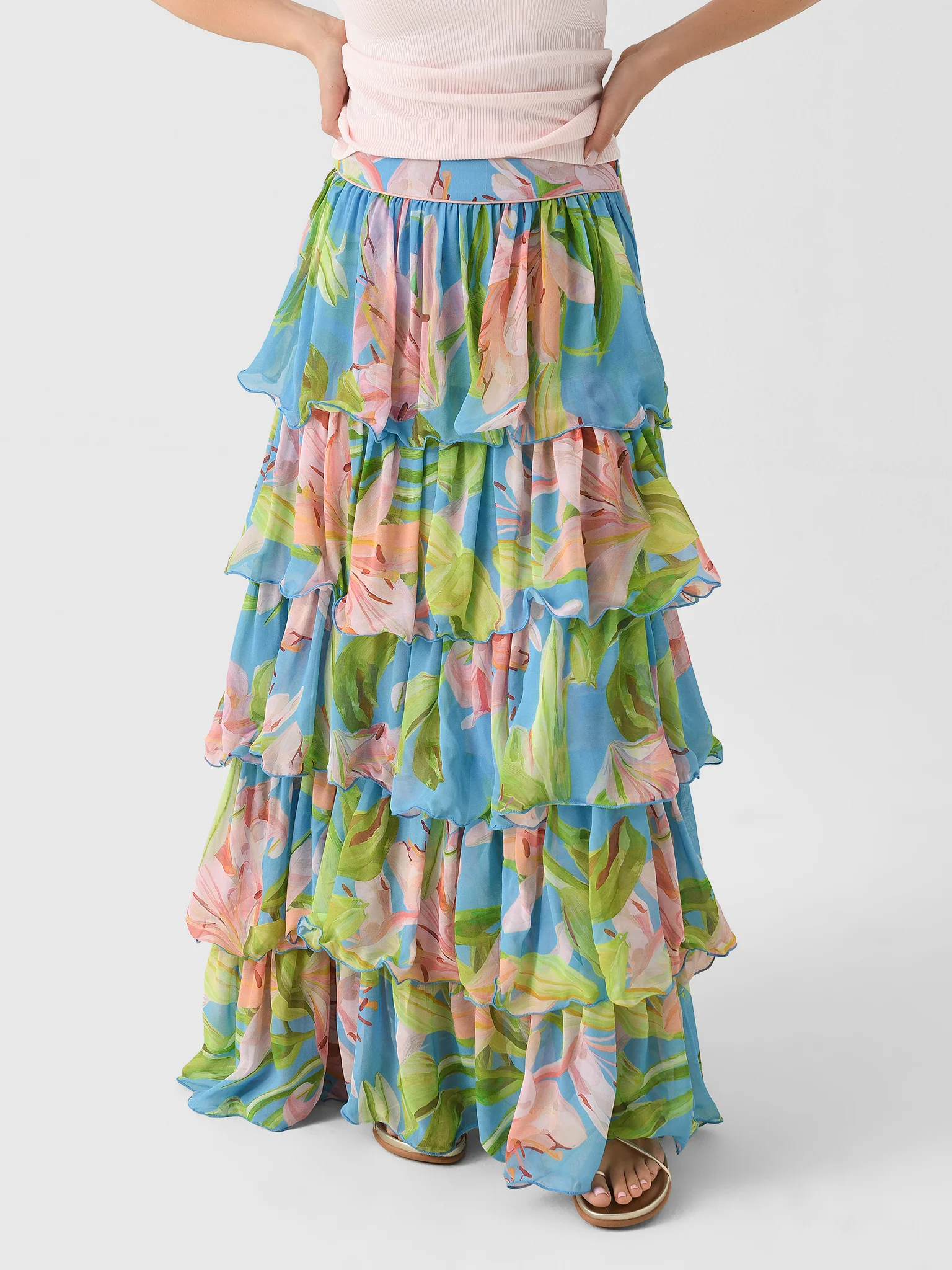 Farm Rio Women's Lily Bloom Maxi Skirt