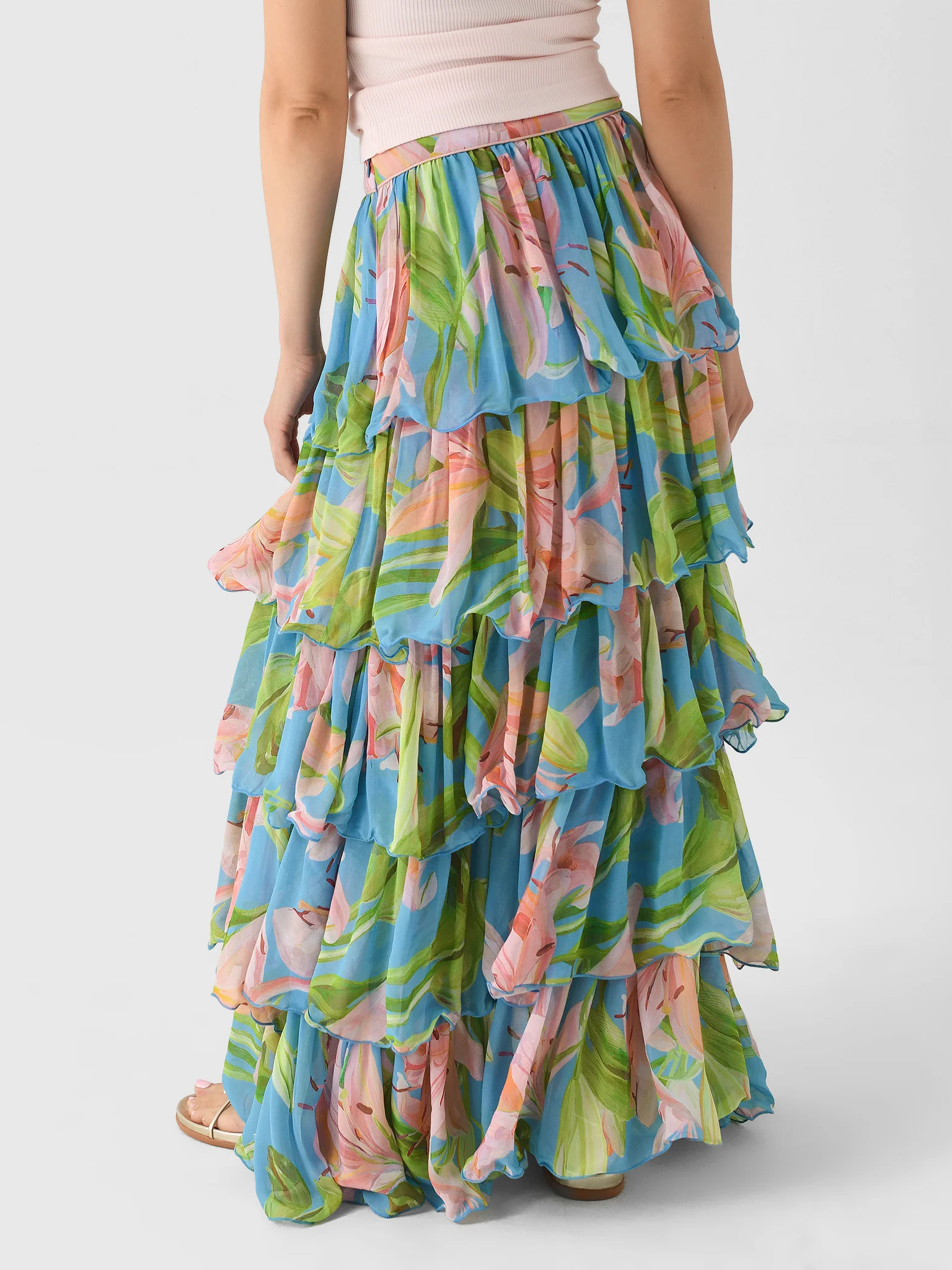 Farm Rio Women's Lily Bloom Maxi Skirt - Image 4