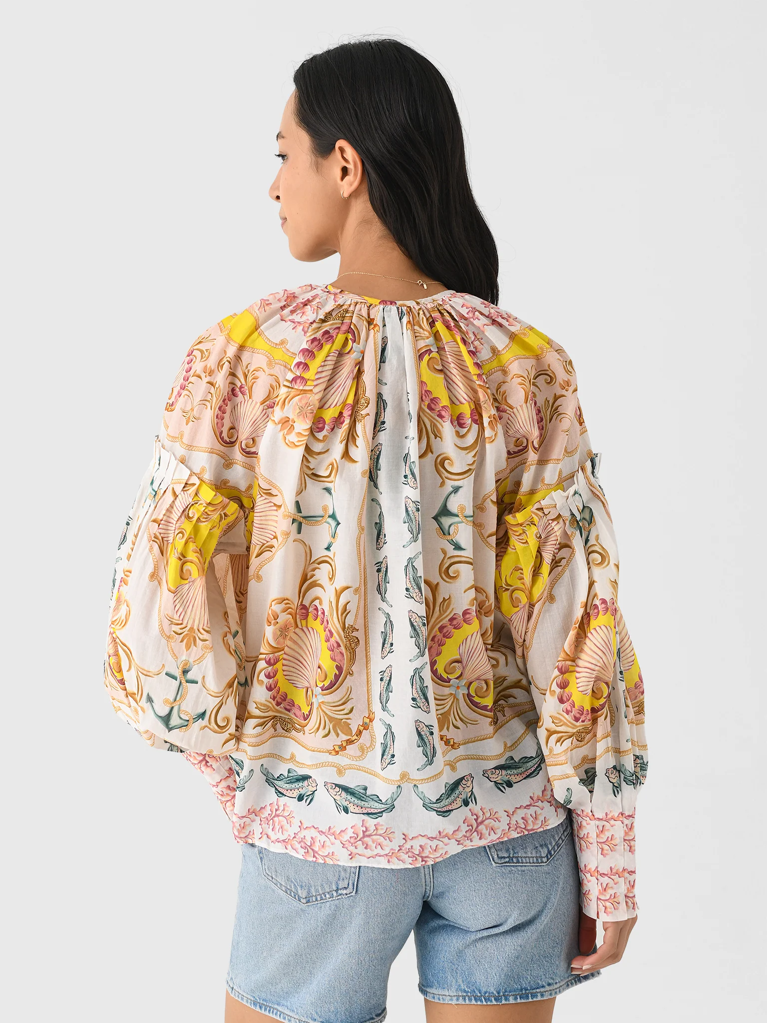 Farm Rio Women's Maritime Magic Blouse - Image 4