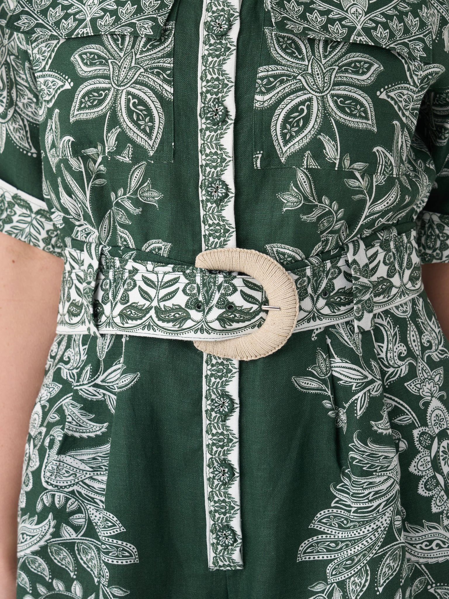 Farm Rio Women's Miranda Belted Romper - Image 5