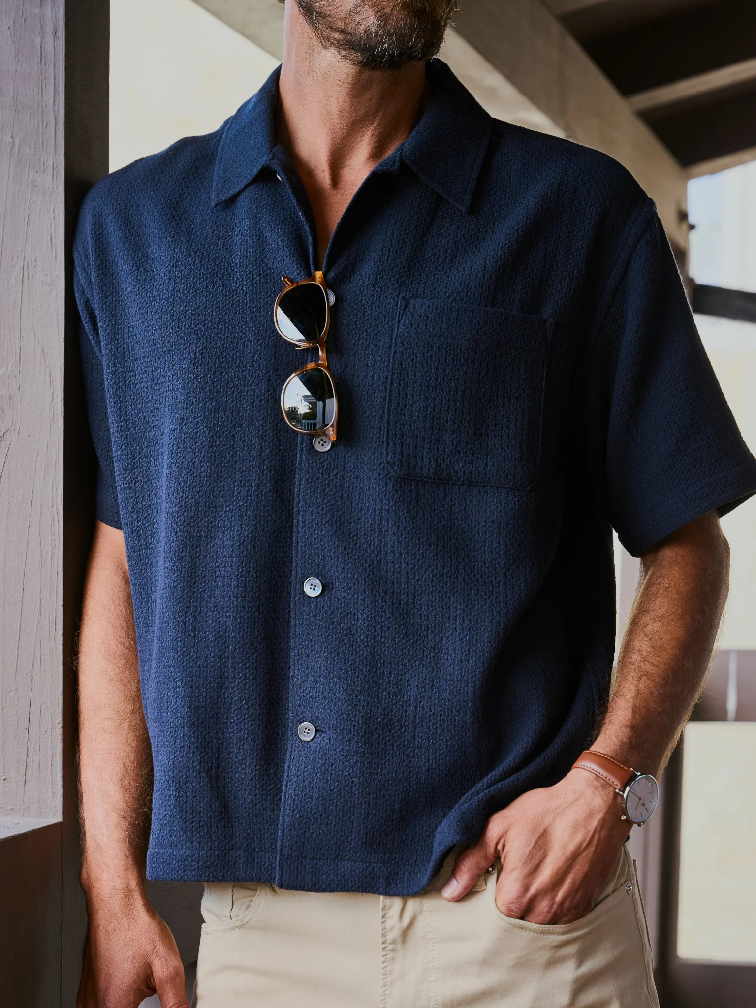 Frame Men's Open Weave Shirt - Image 2