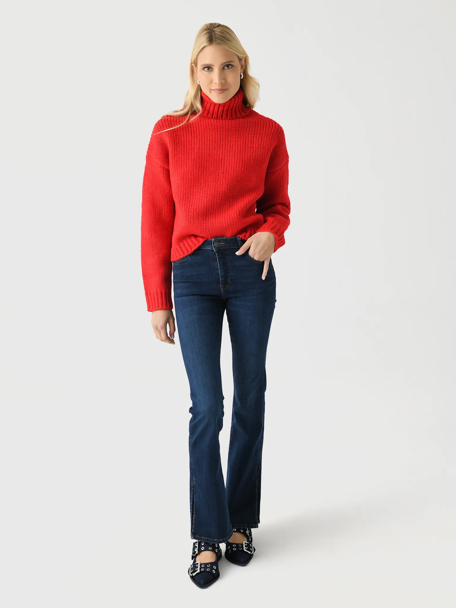 Frame Women's Le Mini Boot Outseam Slit Jean - Image 2