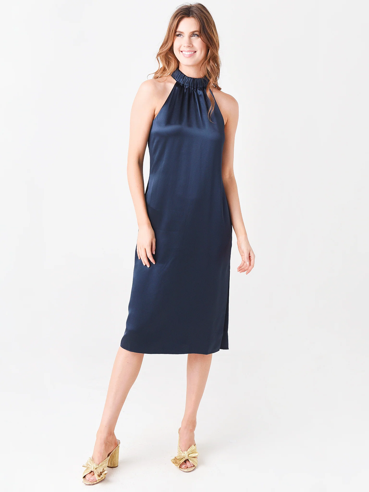 Frame Women's Shirred Halter Dress - Image 2
