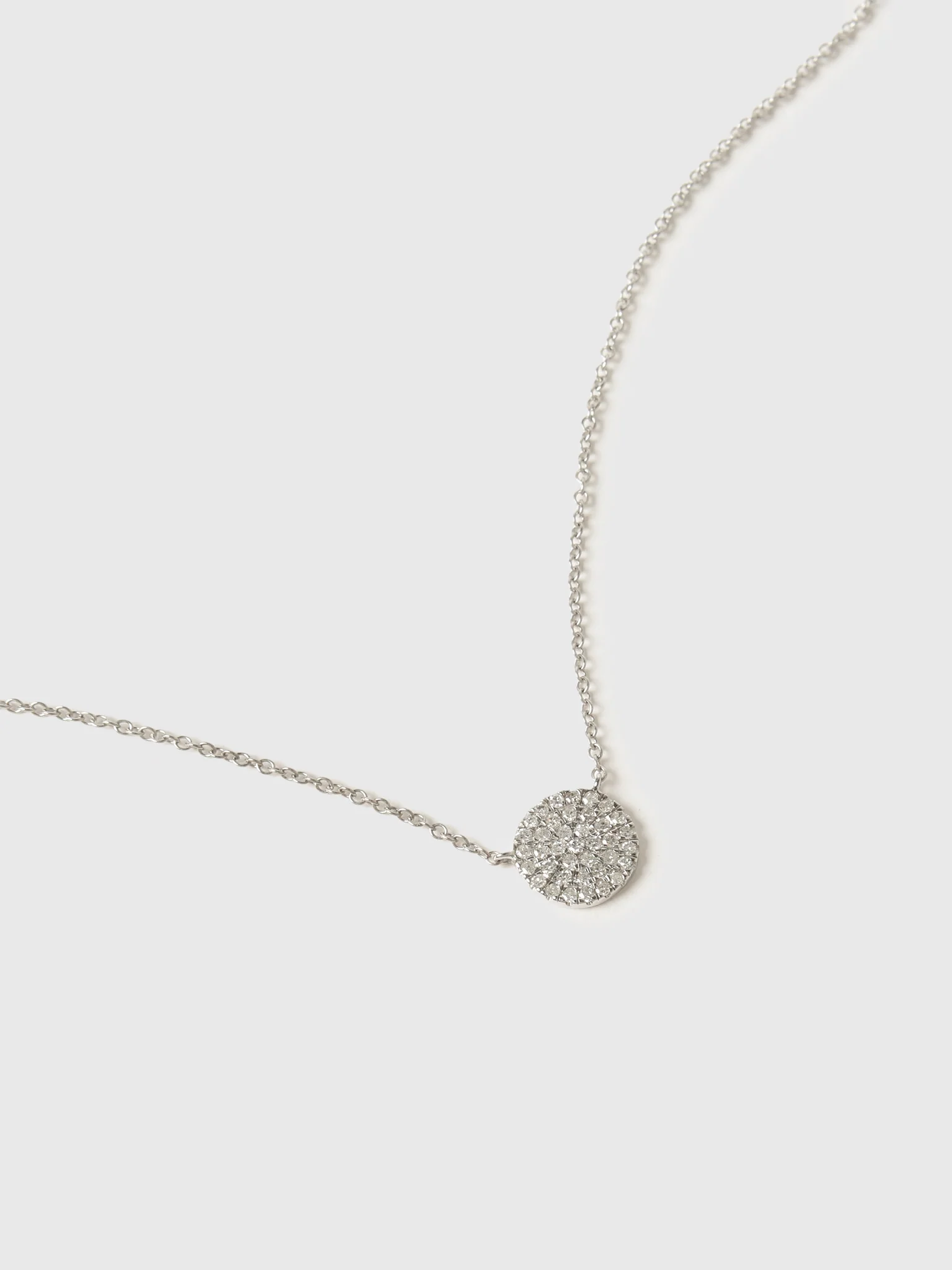 Francie B. 8mm Diamond Disc Necklace - Image 3