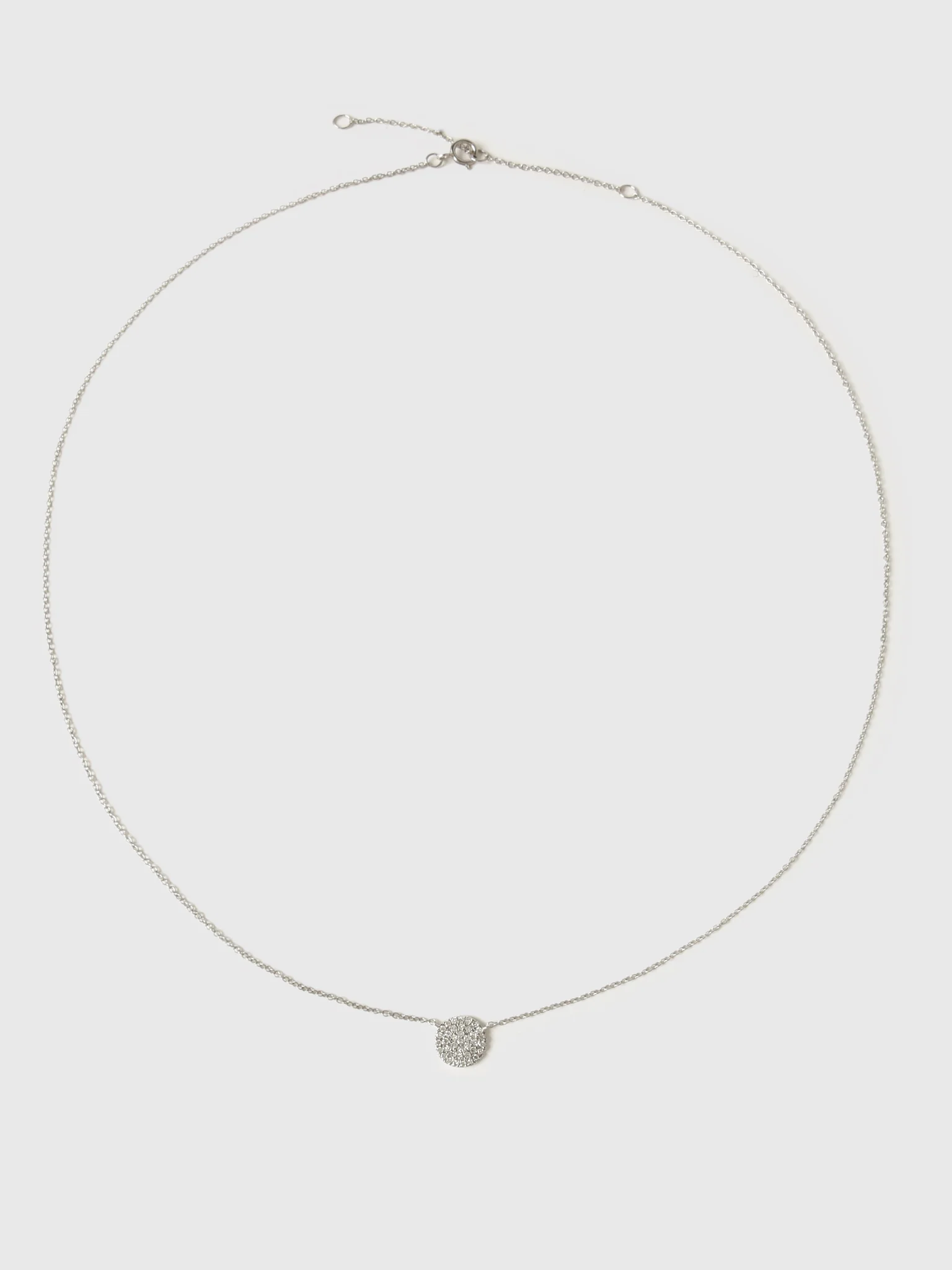 Francie B. 8mm Diamond Disc Necklace - Image 4