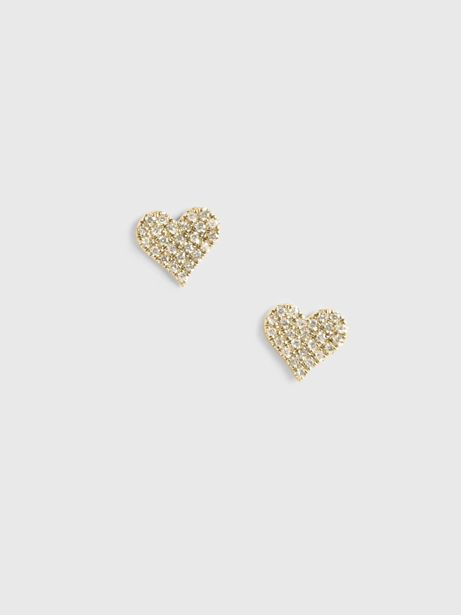 Francie B. Diamond Hearts Stud Earrings