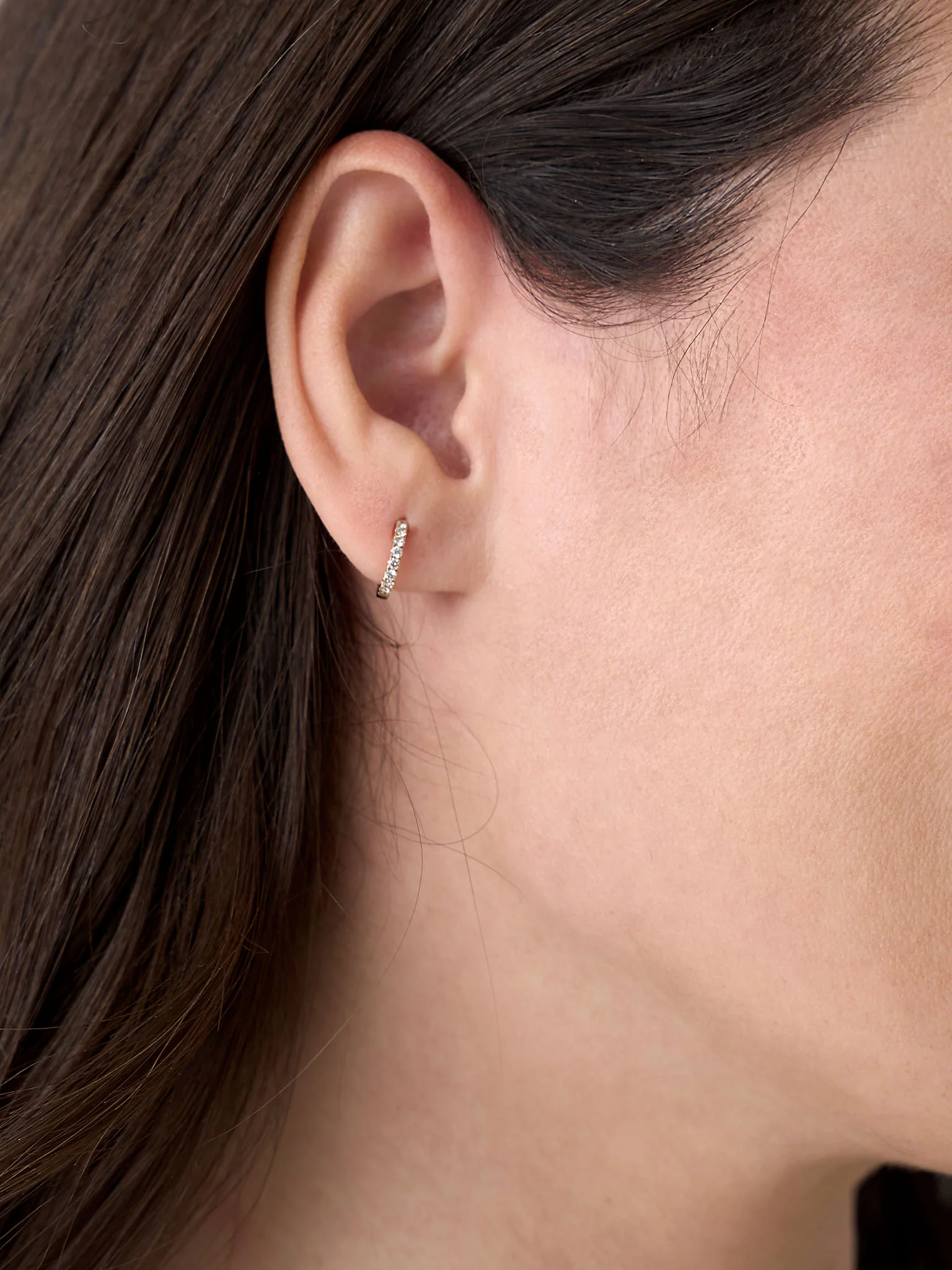 Francie B. Love Mini Hoop Earrings - Image 2
