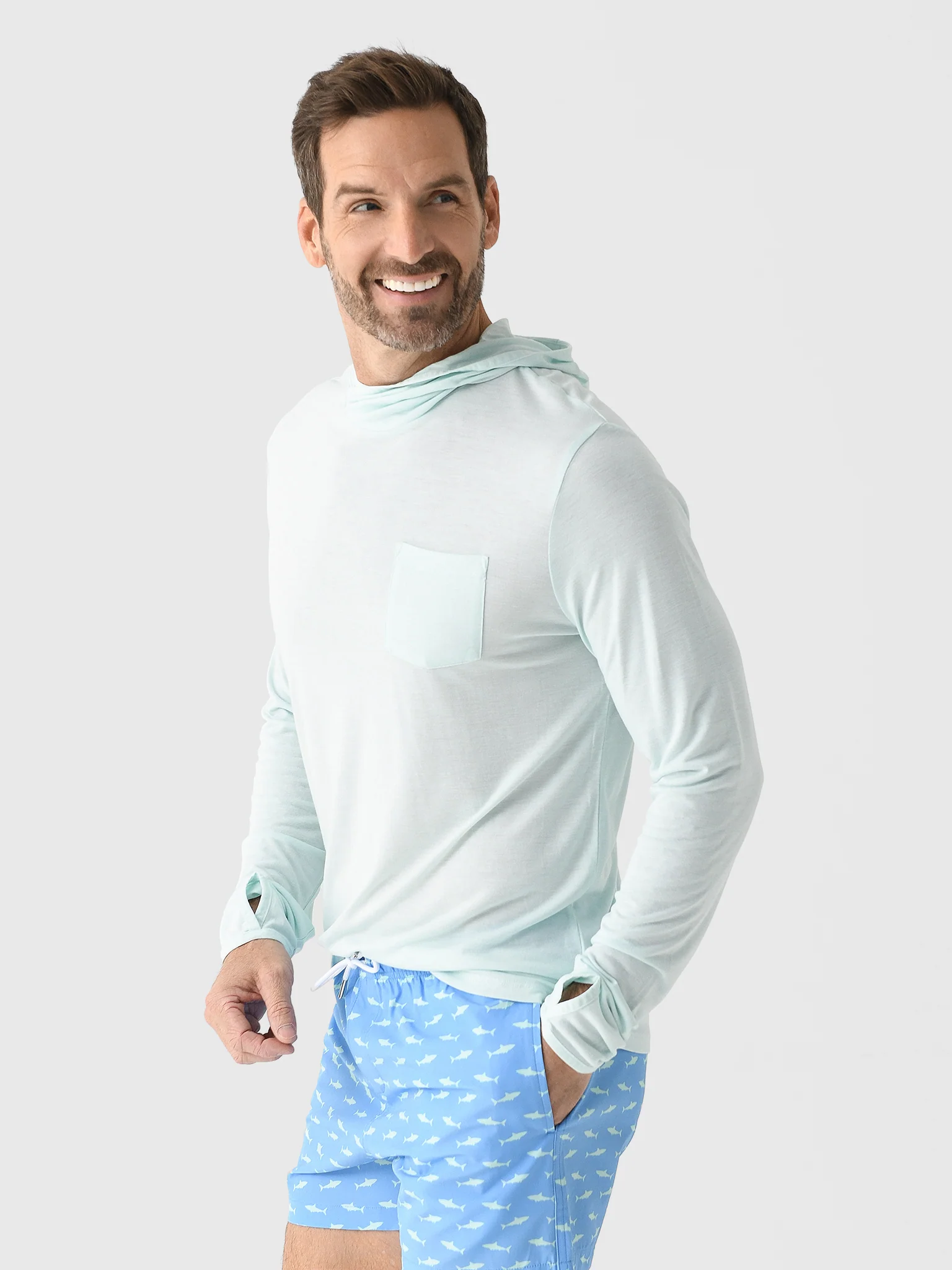 Free Fly Men's Bamboo Lightweight Hoodie - Image 14
