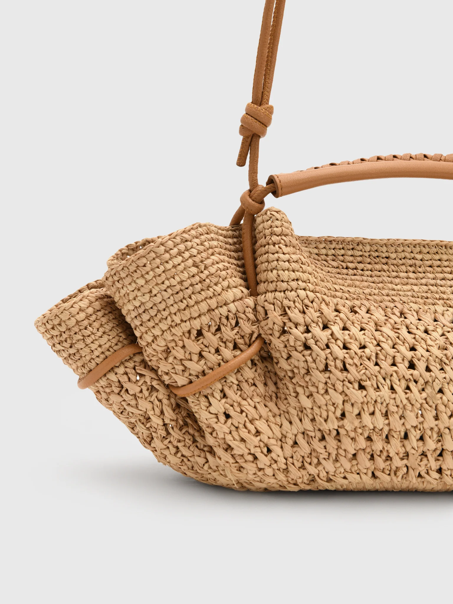Hereu Arta Mini Crochet Raffia Bag - Image 5