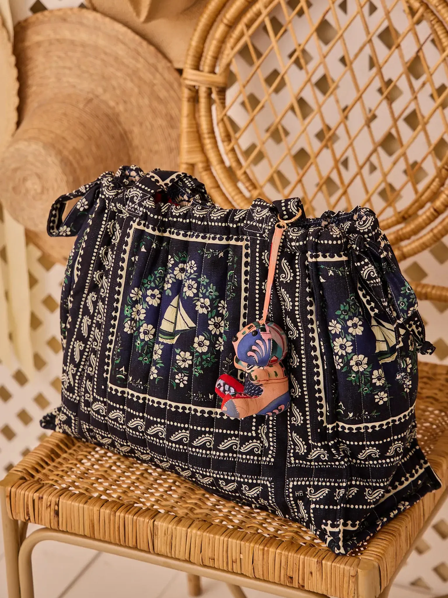 Hunter Bell Bear Bag Charm - Image 2