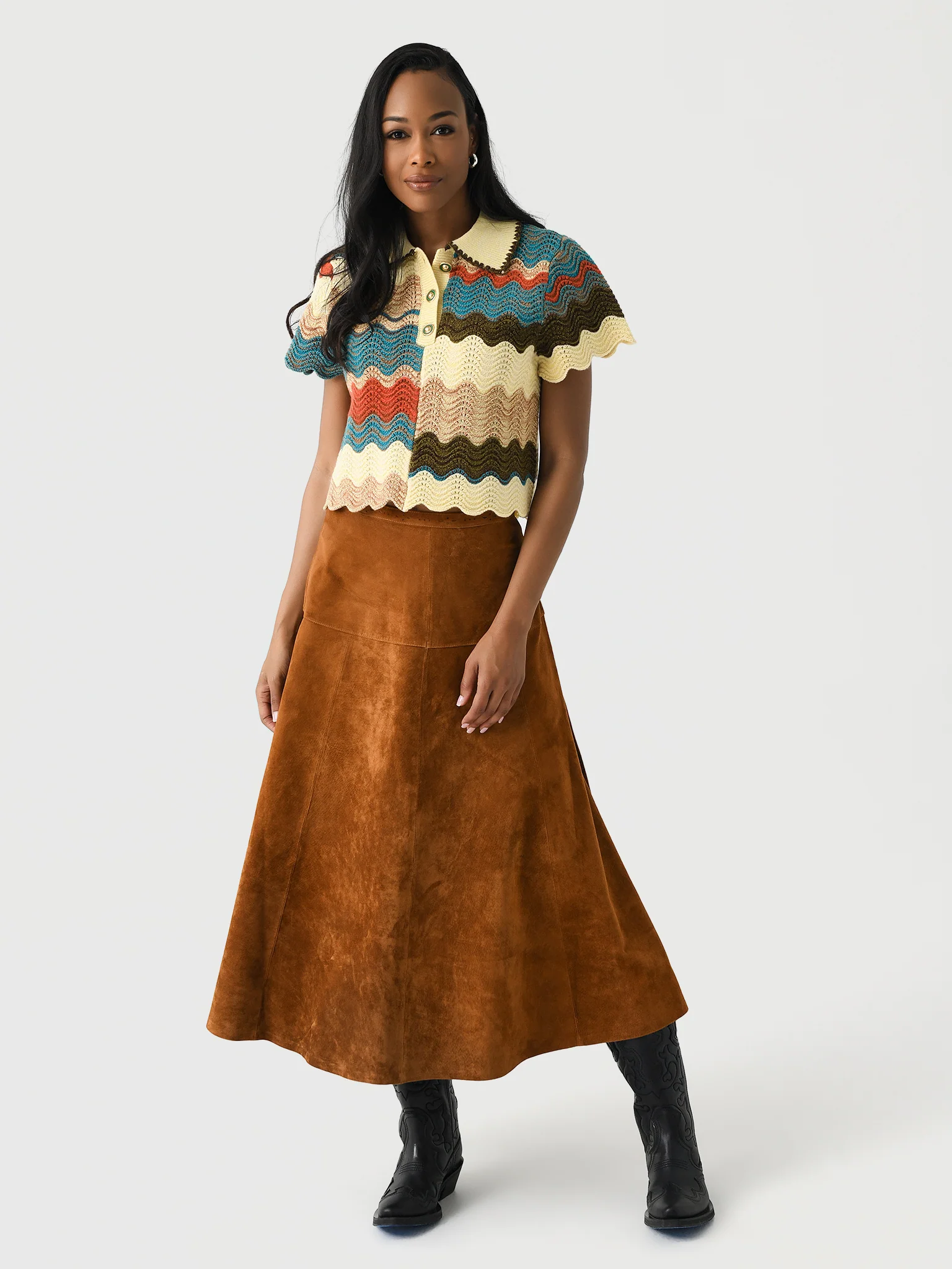 Hunter Bell Women's Ida Suede Skirt - Image 2